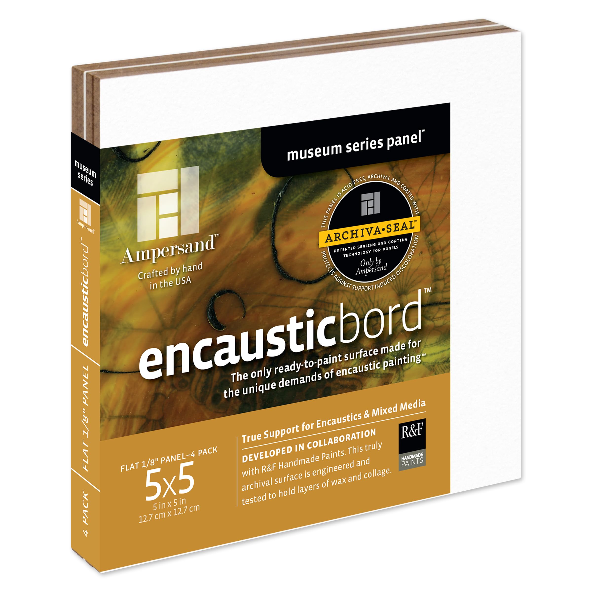 Ampersand Encausticbord 1/8 Inch 5X5 Pk/4