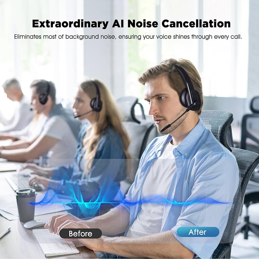 Amazon.com: Sarevile Bluetooth Headset, Noise Canceling