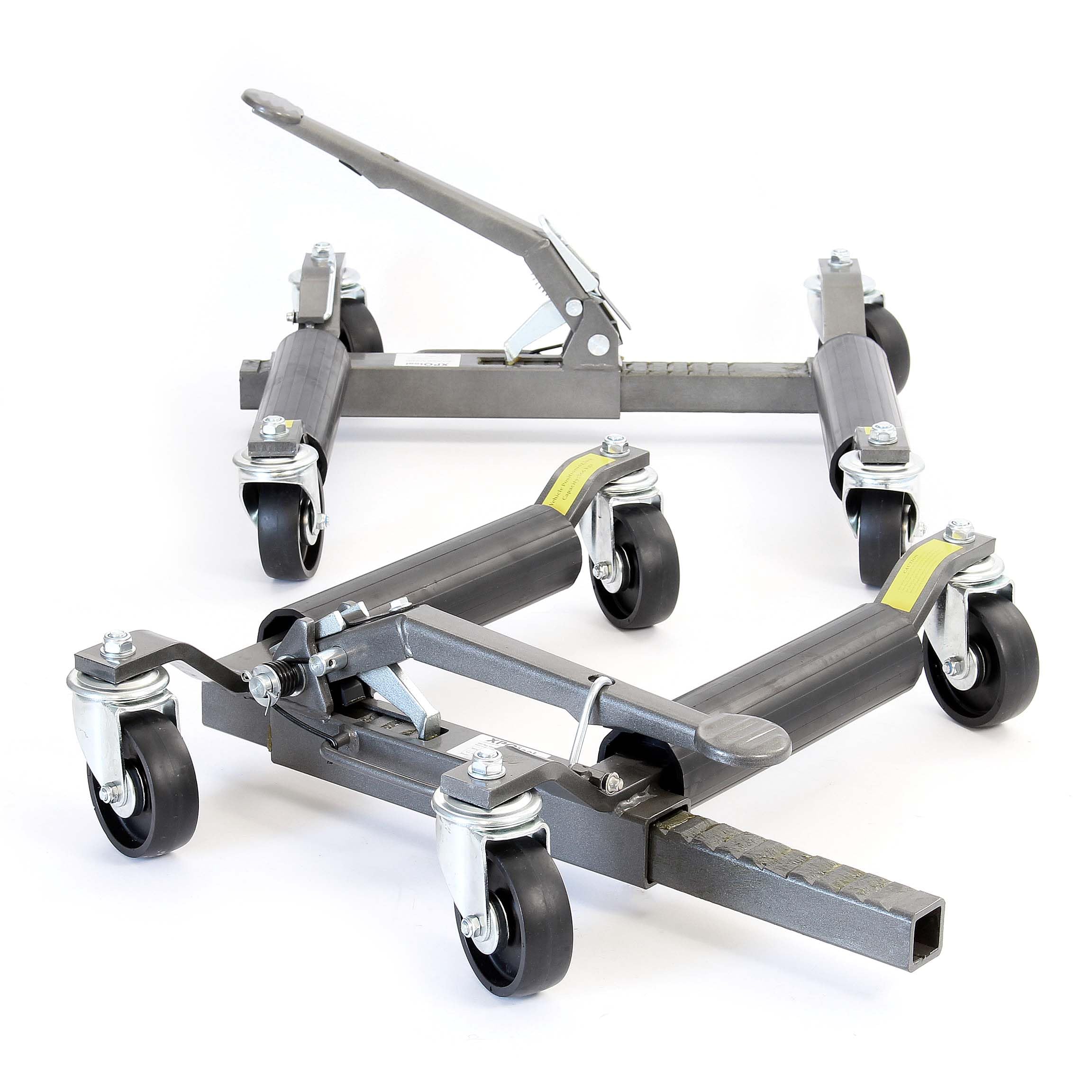 XPOtool Rangierheber 2er Set bis je 566 kg Wagenheber bis 30 cm Reifenbreite Rangierhilfe mit Rollen