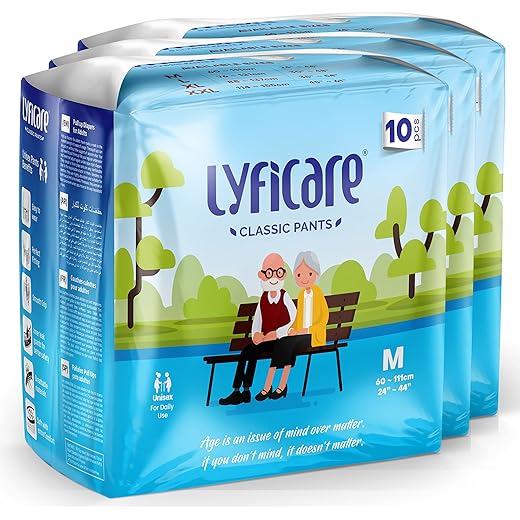 Lyficare Classic Adult Diaper Medium 30 Units 85 cm