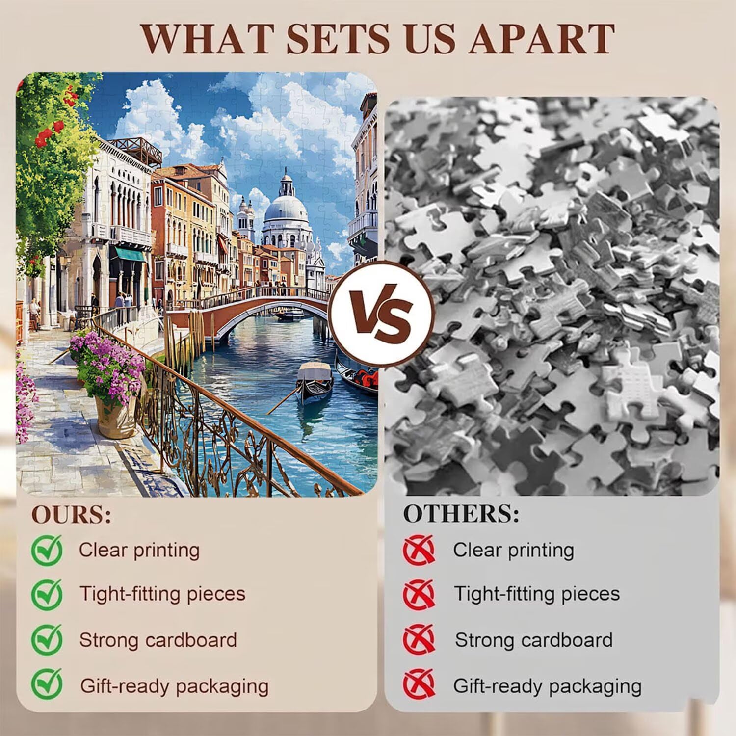 Città architettura-2 Puzzle 1000 Pezzi per Adulti, Puzzle in Legno - Collezione Classica con Poster Incluso - Sfida di Concentrazione e Passatempo Antistress, Gioco per Famiglia, 75 x 50 cm f0-47