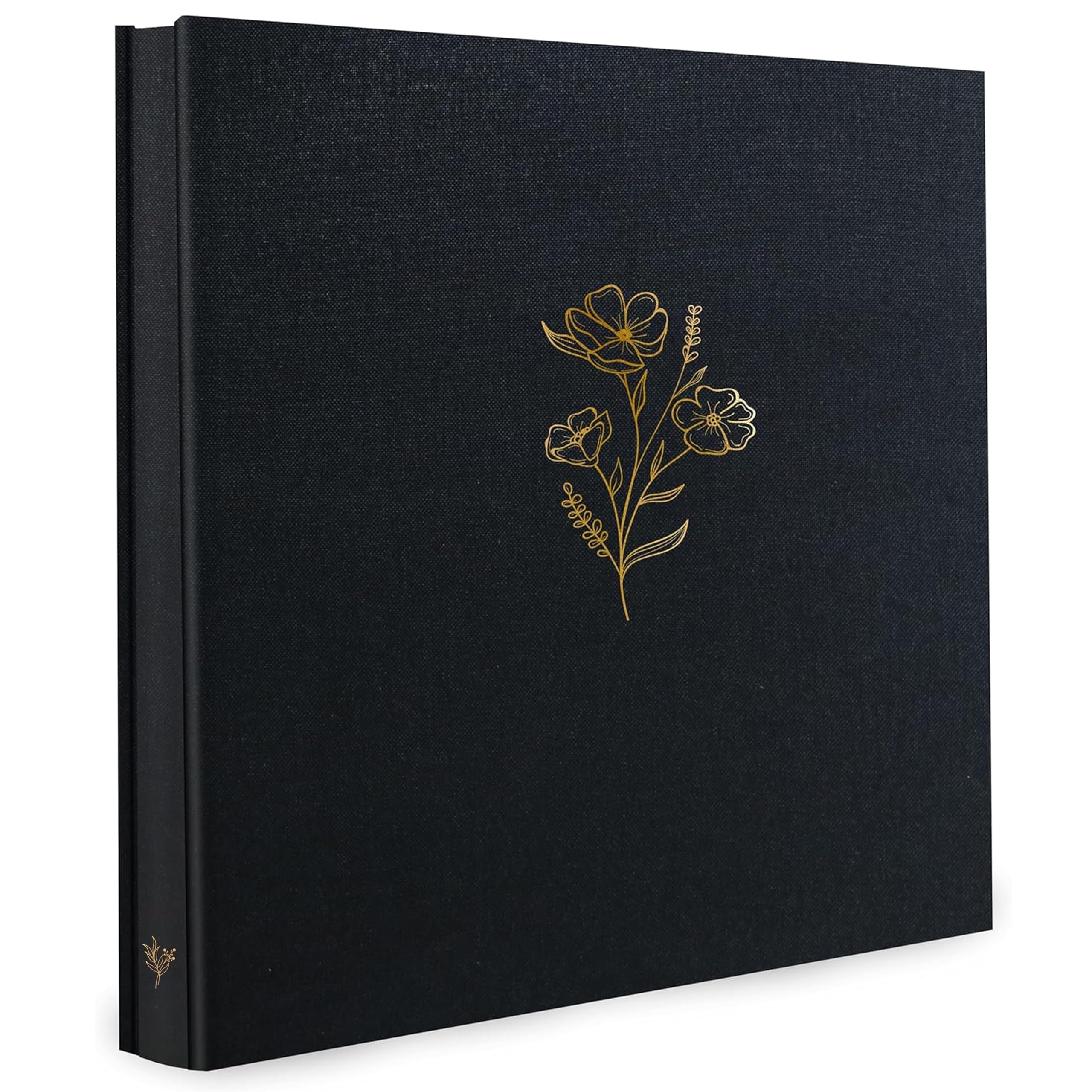 Holoary Photo Album 4x6 500 Photos 5 Pictures Per Page, 500 Pockets 4”x6” Picture Album, Linen Fabric Cover Big Picture Book for Photos, 4x6 Photo Albums for Family Weddings Travel Memories(Black)