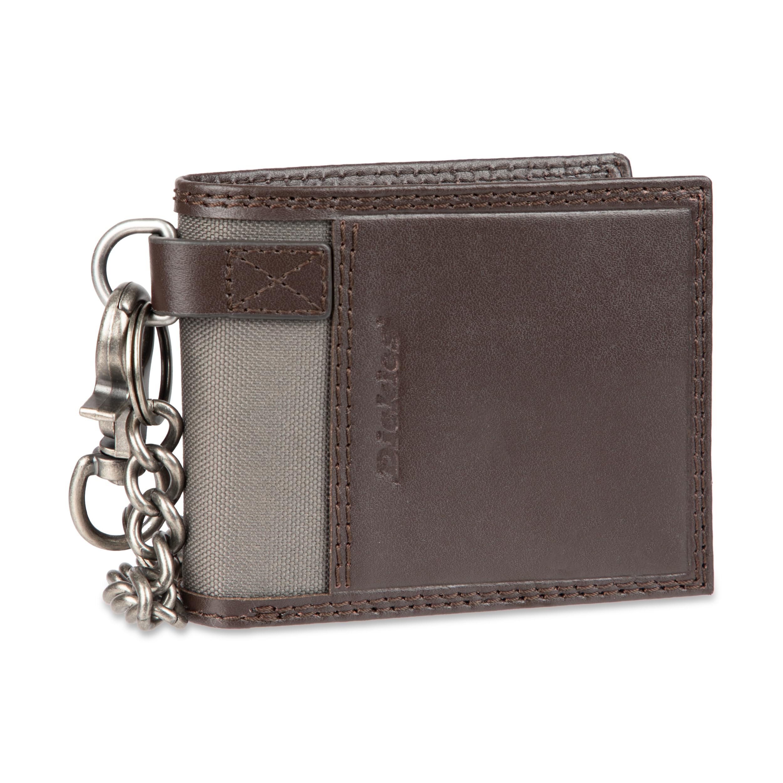 Dickies Cartera de Cadena Delgada para Hombre con Funda Desmontable para Tarjetas, Marrón, Sin tamaño, Cartera de Cadena Delgada con Funda Desmontable para Tarjetas
