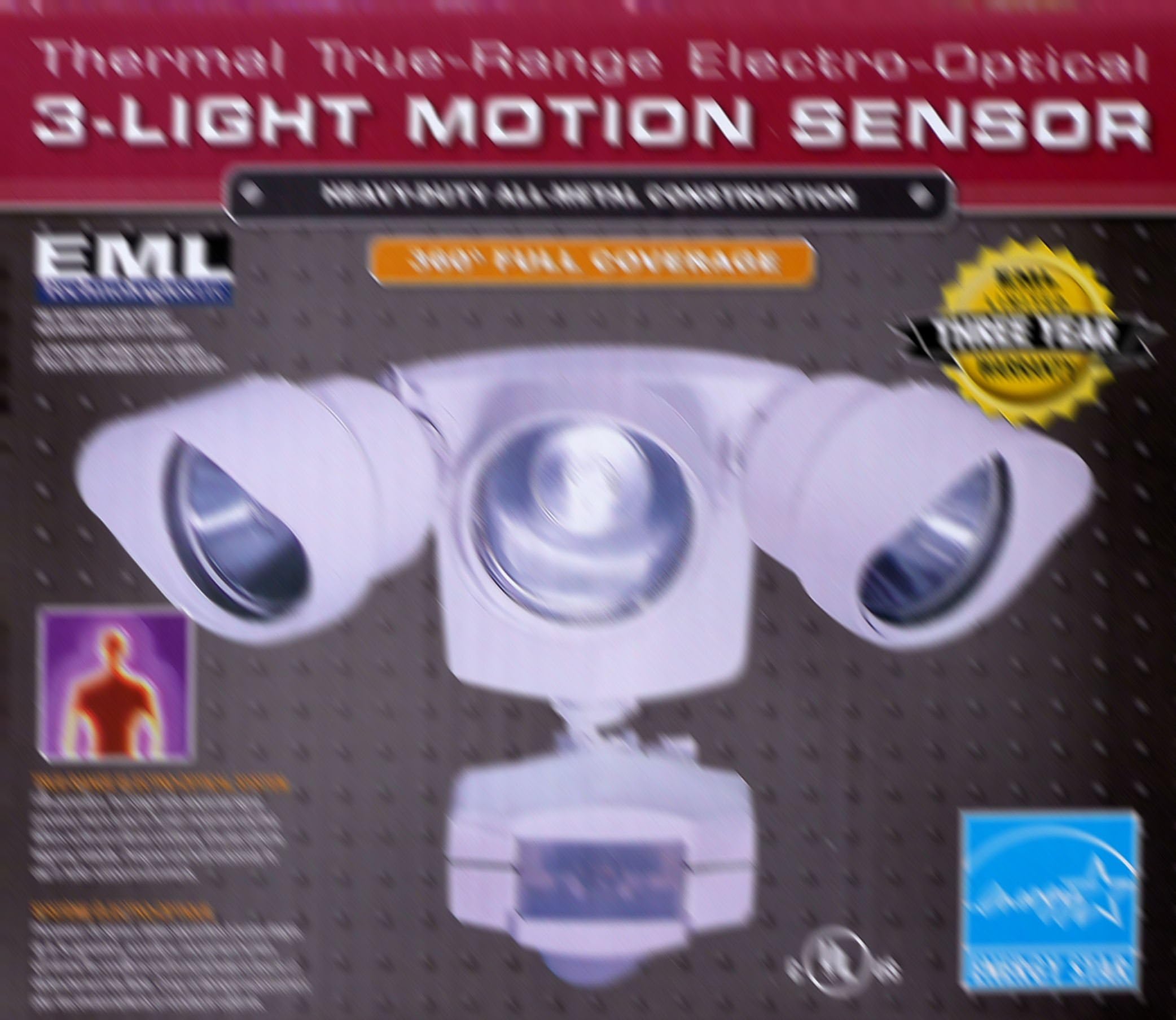EML Technologies Thermal True-Range Electro-Optical 3-Light Motion Sensor