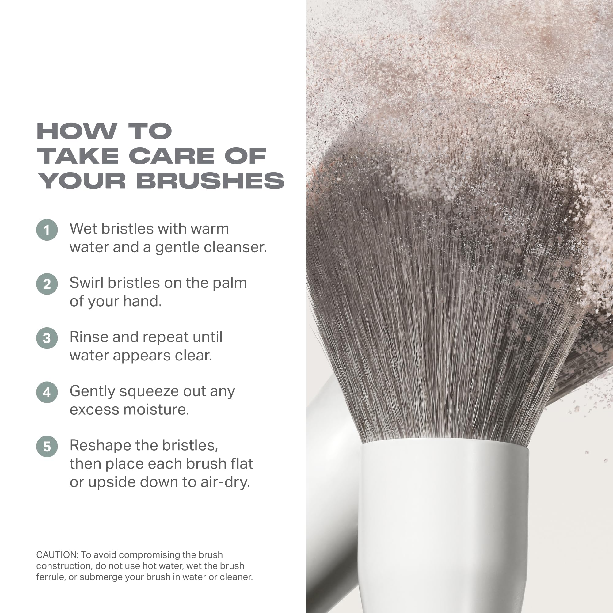 Morphe 5 Piece Makeup Brush Set - Professional Face Brushes -6