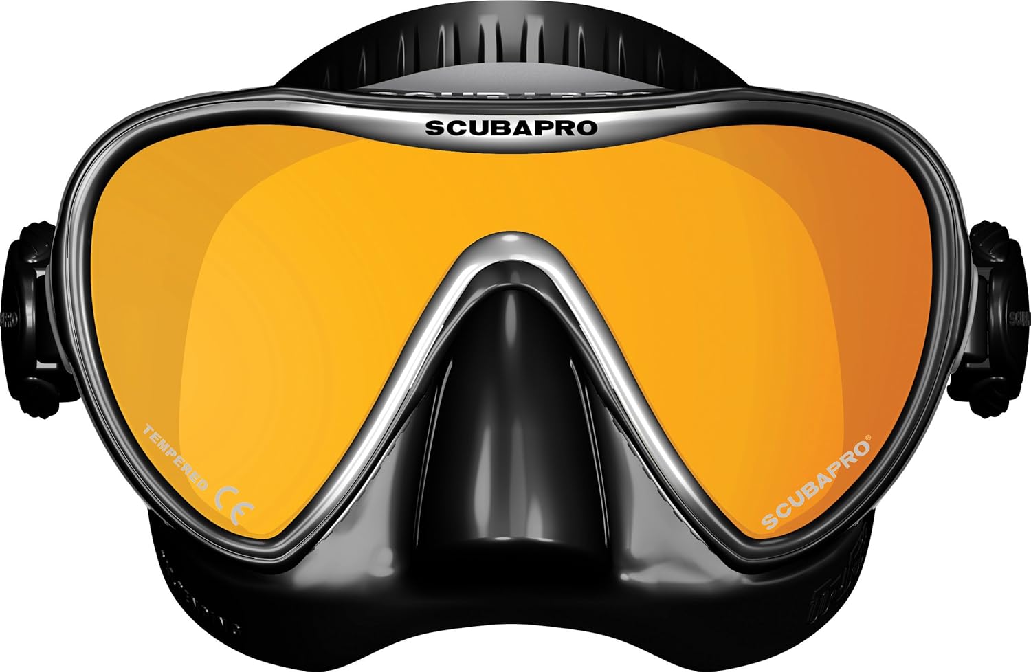 ScubaPro Synergy 2 TruFit Mirrored Single Lens Mask,Black/Silver/Mirror