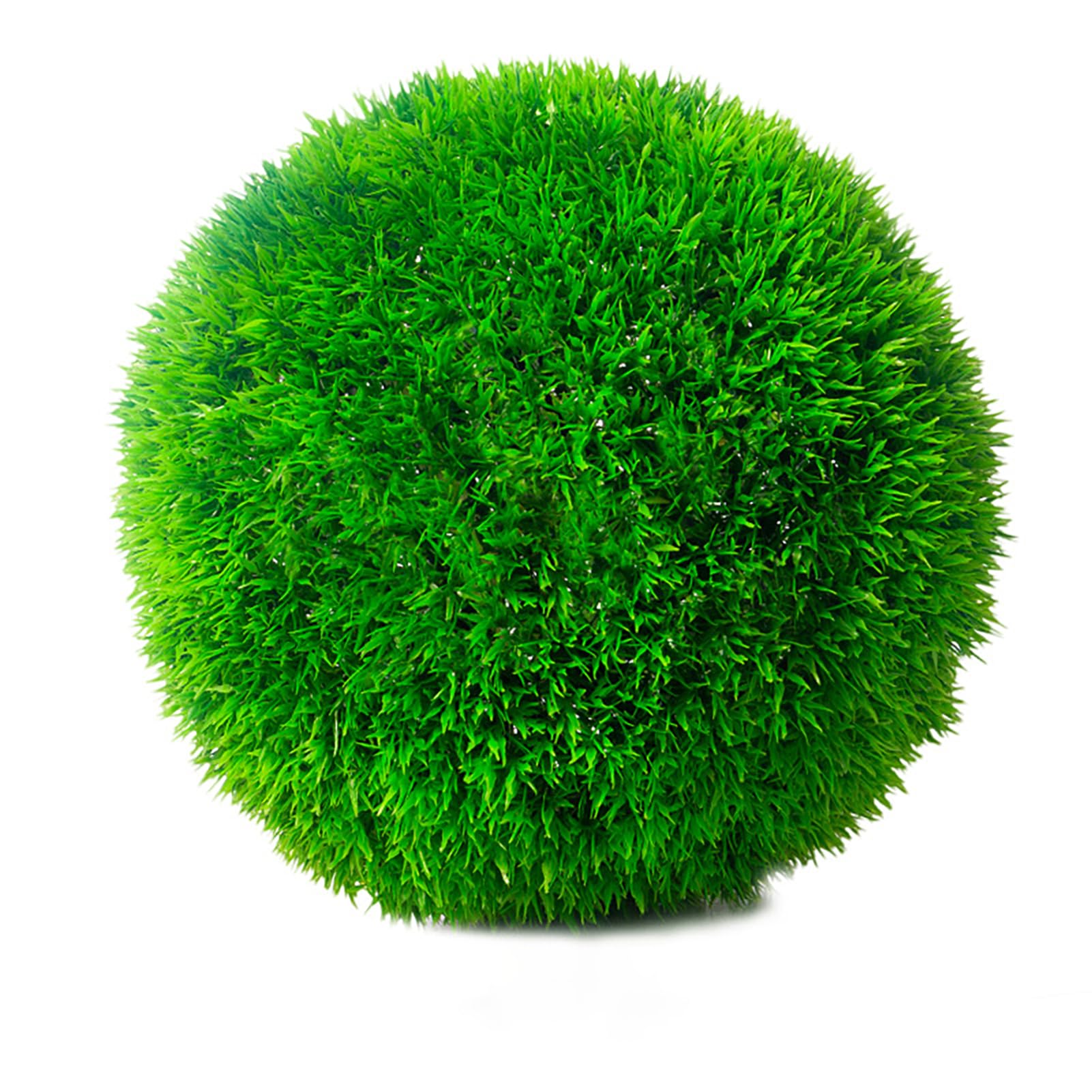 HUHJYUGE Artificial Grass Balls 28cm, Artificial Boxwood Topiary Ball, Artificial Plant Topiary Balls Realistic Color, for Backyard, Balcony, Garden, Wedding Party, Home Office
