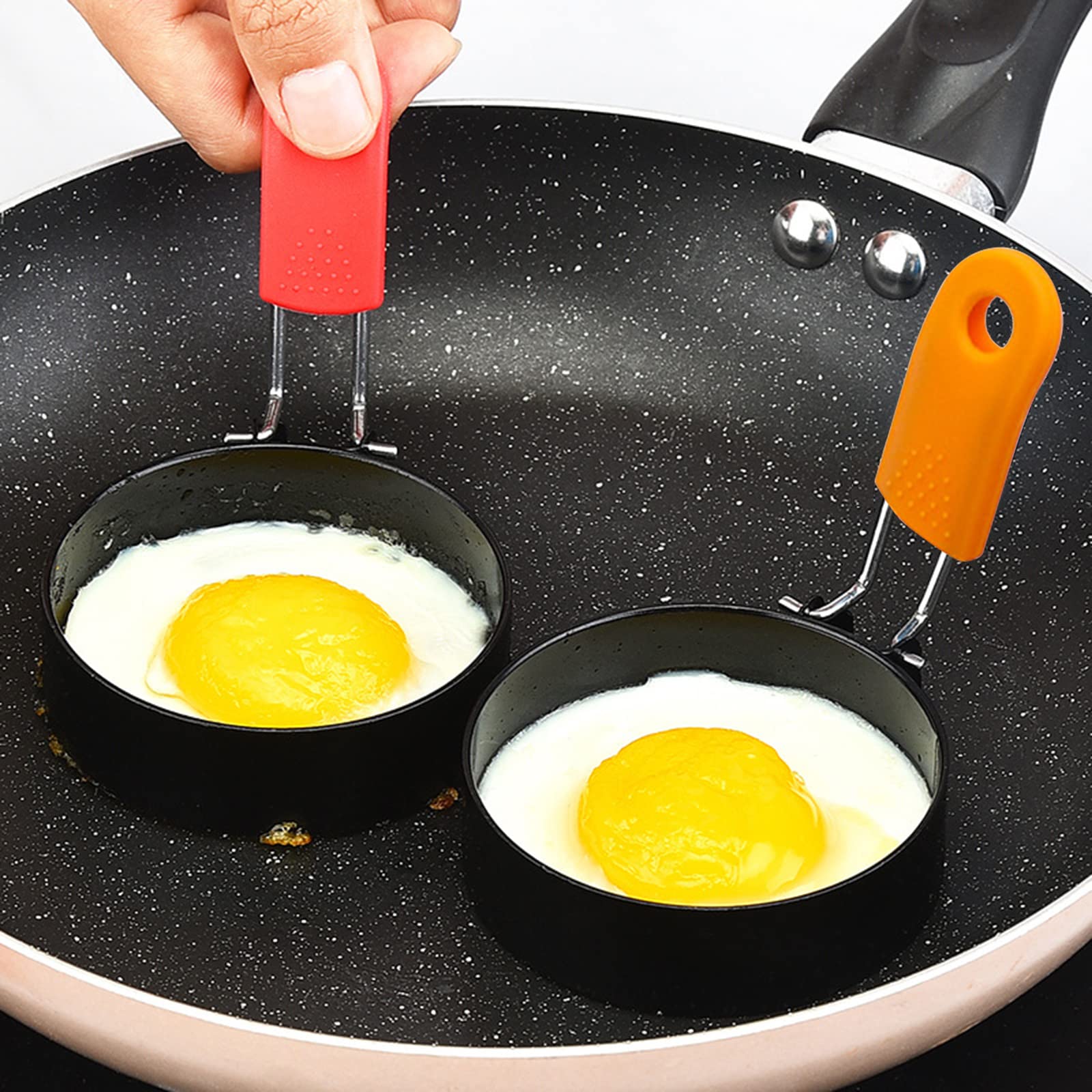 4 Stampini Per Frittata In Acciaio Inox - Forme Cuore, Stella, Fiore E Cerchio - Foto 10