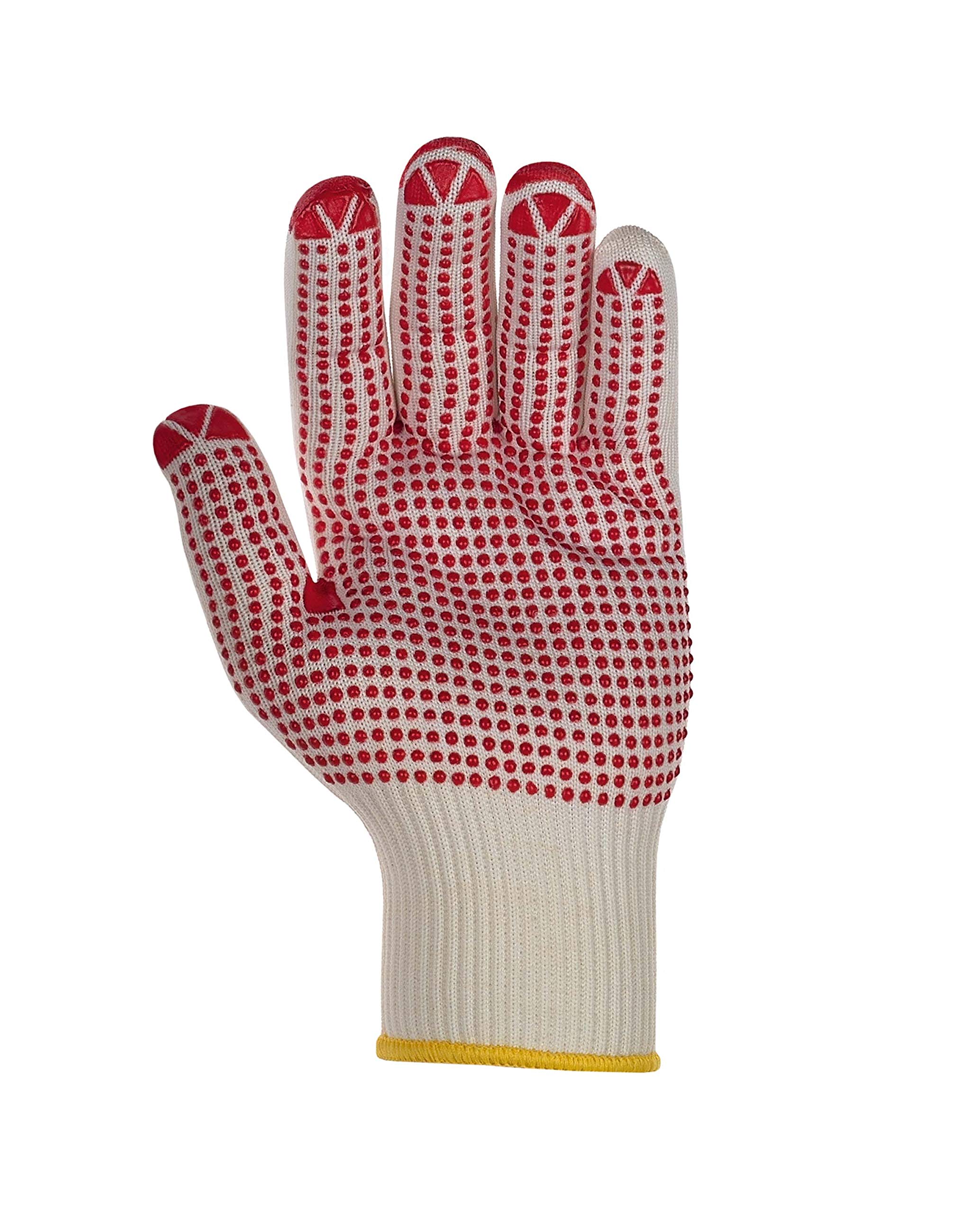 (240 Paar) teXXor Handschuhe Feinstrickhandschuhe Baumwolle/Nylon 240 x beige/rote Noppen 10