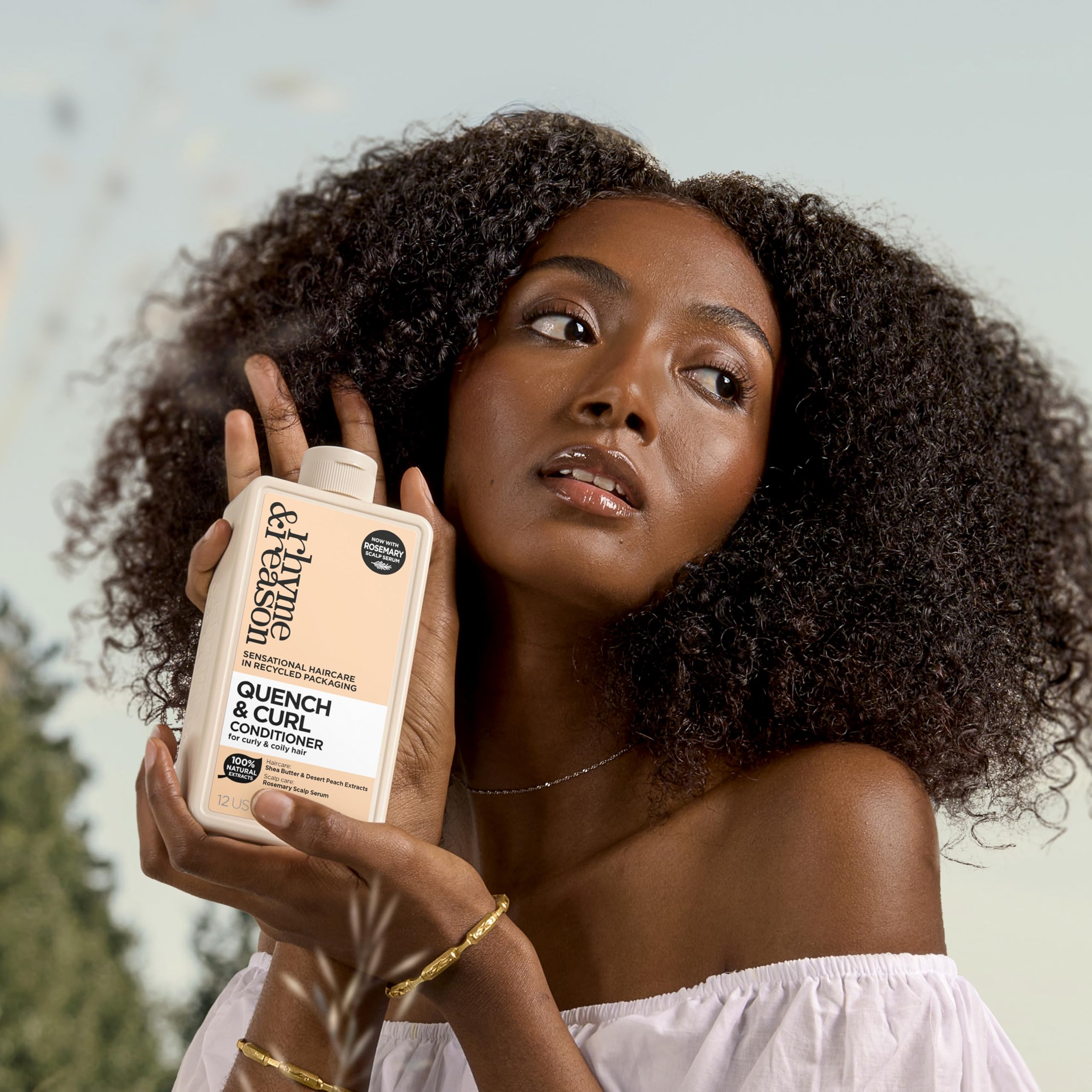 Rhyme & Reason - Quench & Curl Conditioner+, Moisturising for Curly Coily & Textured Hair (355ml), 355 ml (Pack of 1) - Image 4