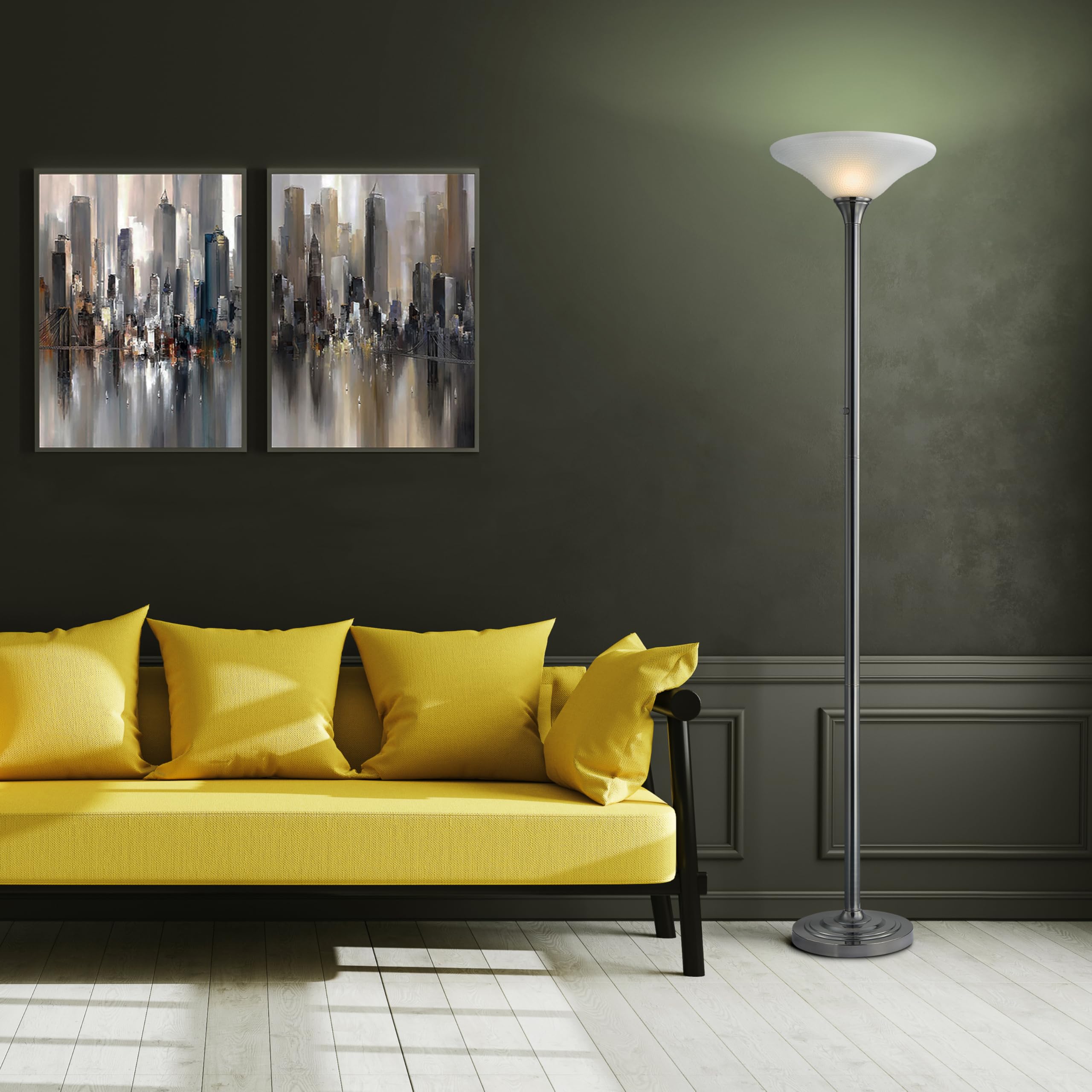 Artiva USA Classic Coordinates, 150W 71-Inch LED Torchiere Floor