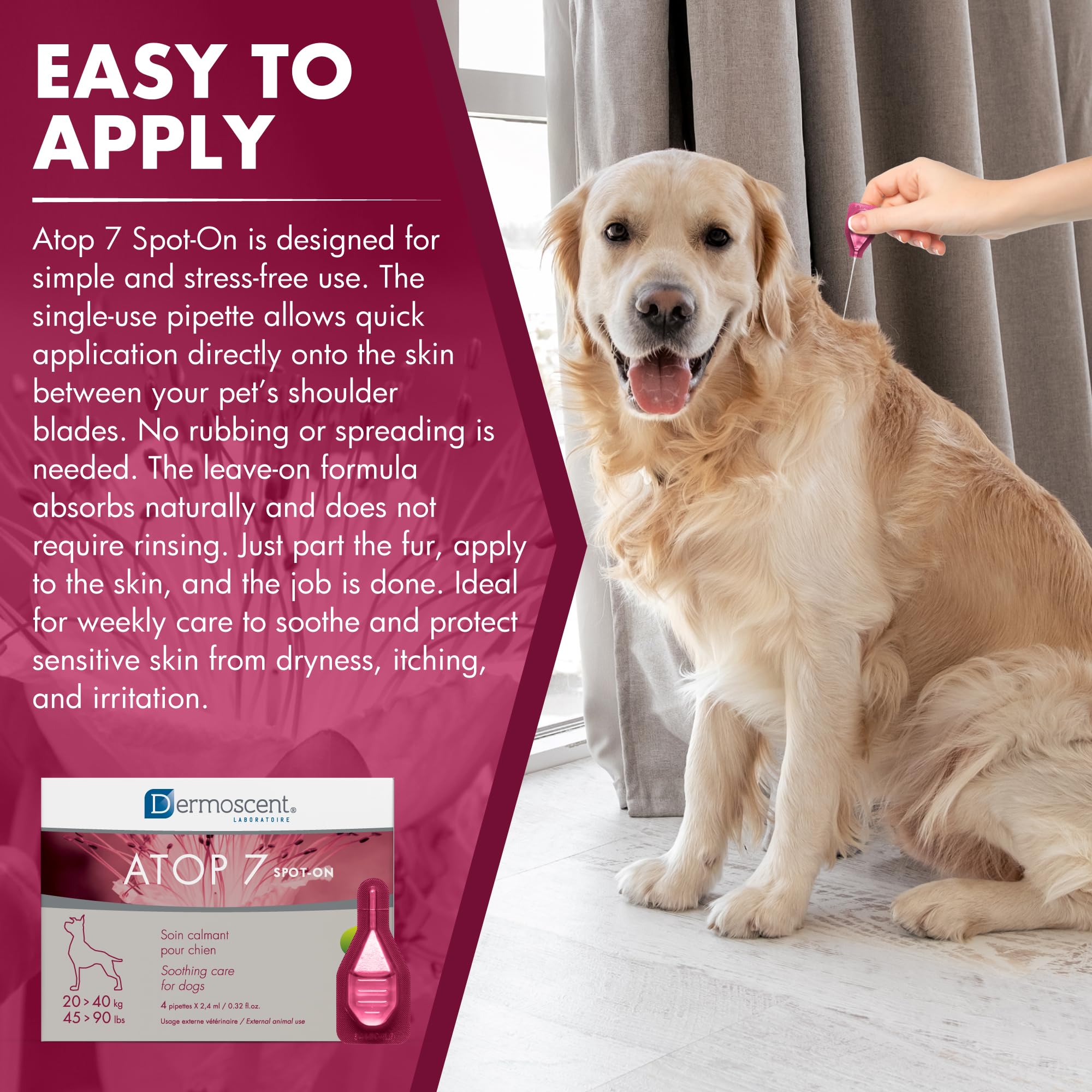 DERMOSCENT ATOP7 SPOT ON PERROS GATOS 20-40KG