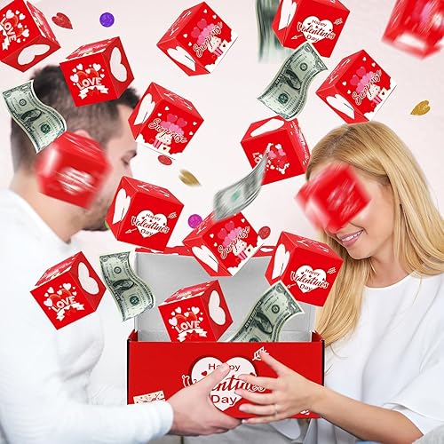 Miniatura 2 de Caja de regalo sorpresa para el día de San Valentín, caja de dinero de San Valentín para dinero en efectivo, cumpleaños, cajas de dinero emergentes,
