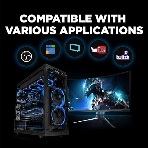 Miniatura 5 de Pengo Tarjeta de captura 4K HDMI PCIe 4K60 HDR, tarjeta interna de captura de juegos para transmisión de Nintendo Switch, PS5, PS4, Xbox Series en