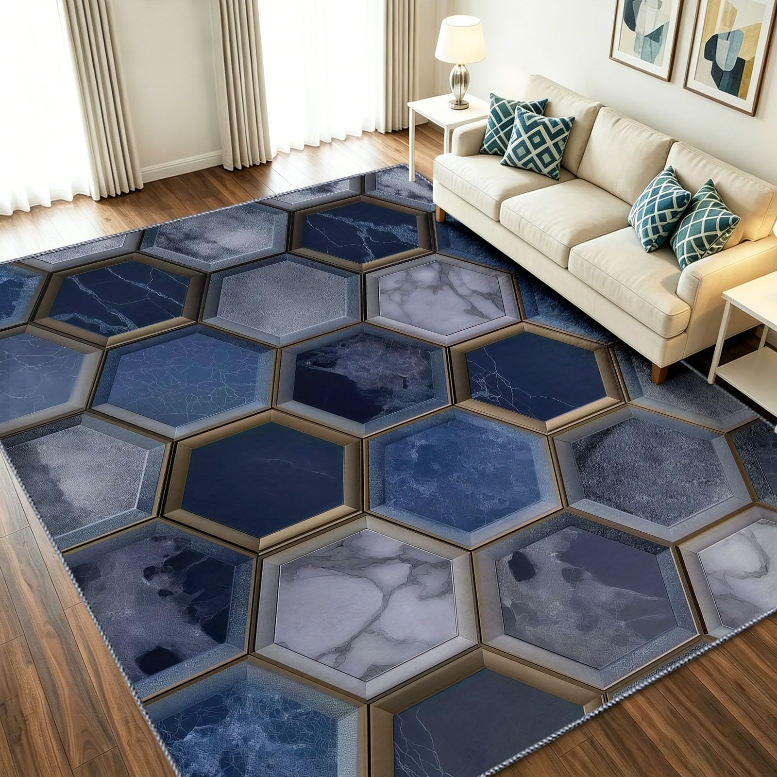 Alfombra de suelo antideslizante para cocina y descenso de cama 3D