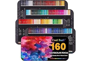 160-Piece Professional Watercolor Pencil Set for Artists