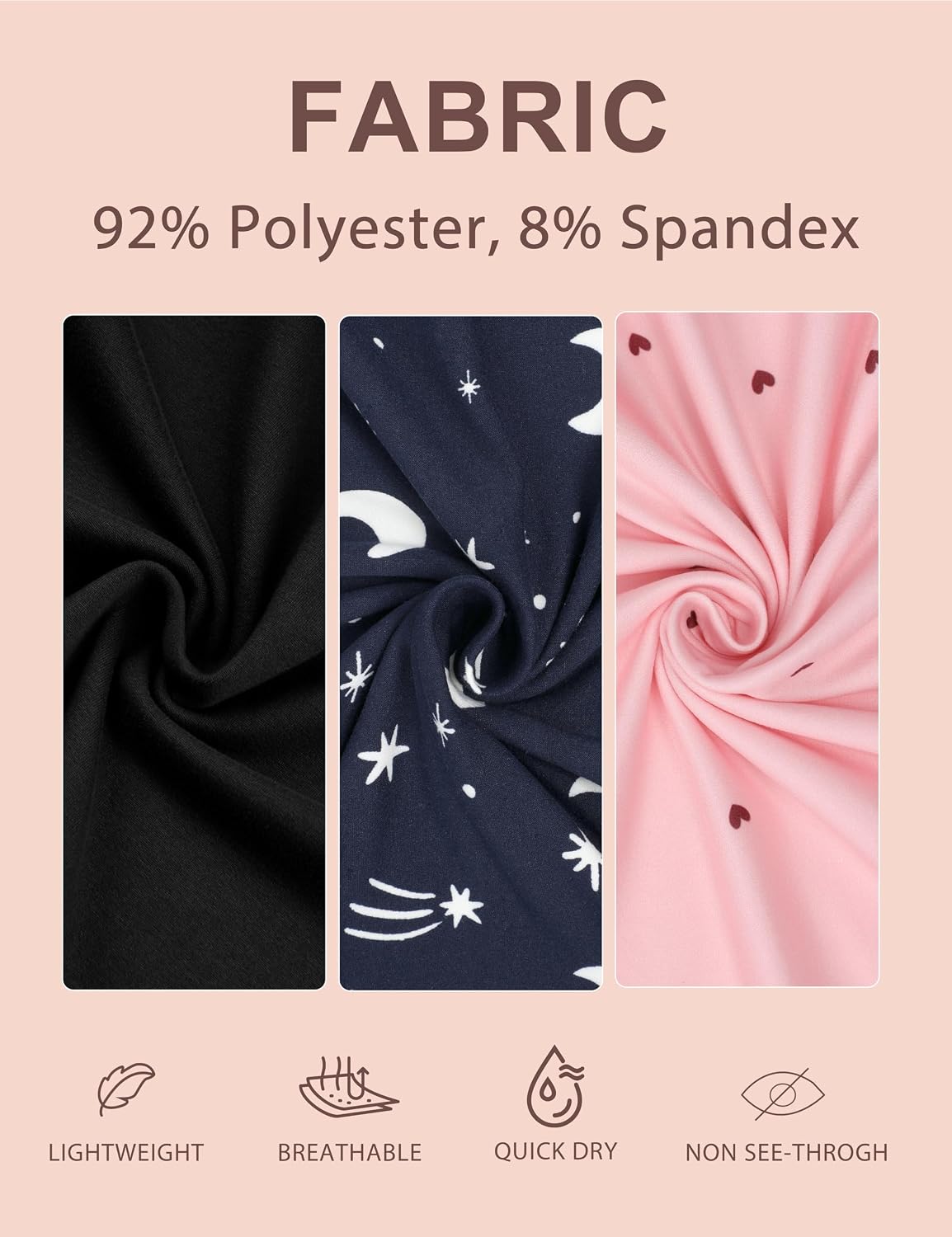 3 Pack Nightgowns for Women Short Sleeve Womens Sleep Shirts Soft NightShirt Pajama Dress Casual Sleepwear
