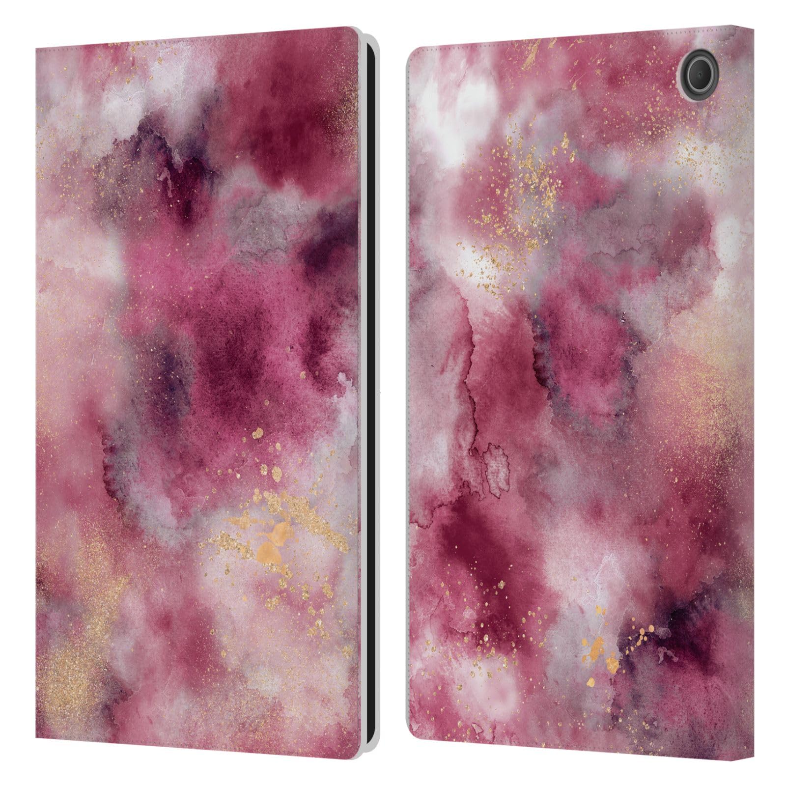 Housse cuir Amazon Fire Max 11 contre rayures motif rose Ninola 2023 - 7