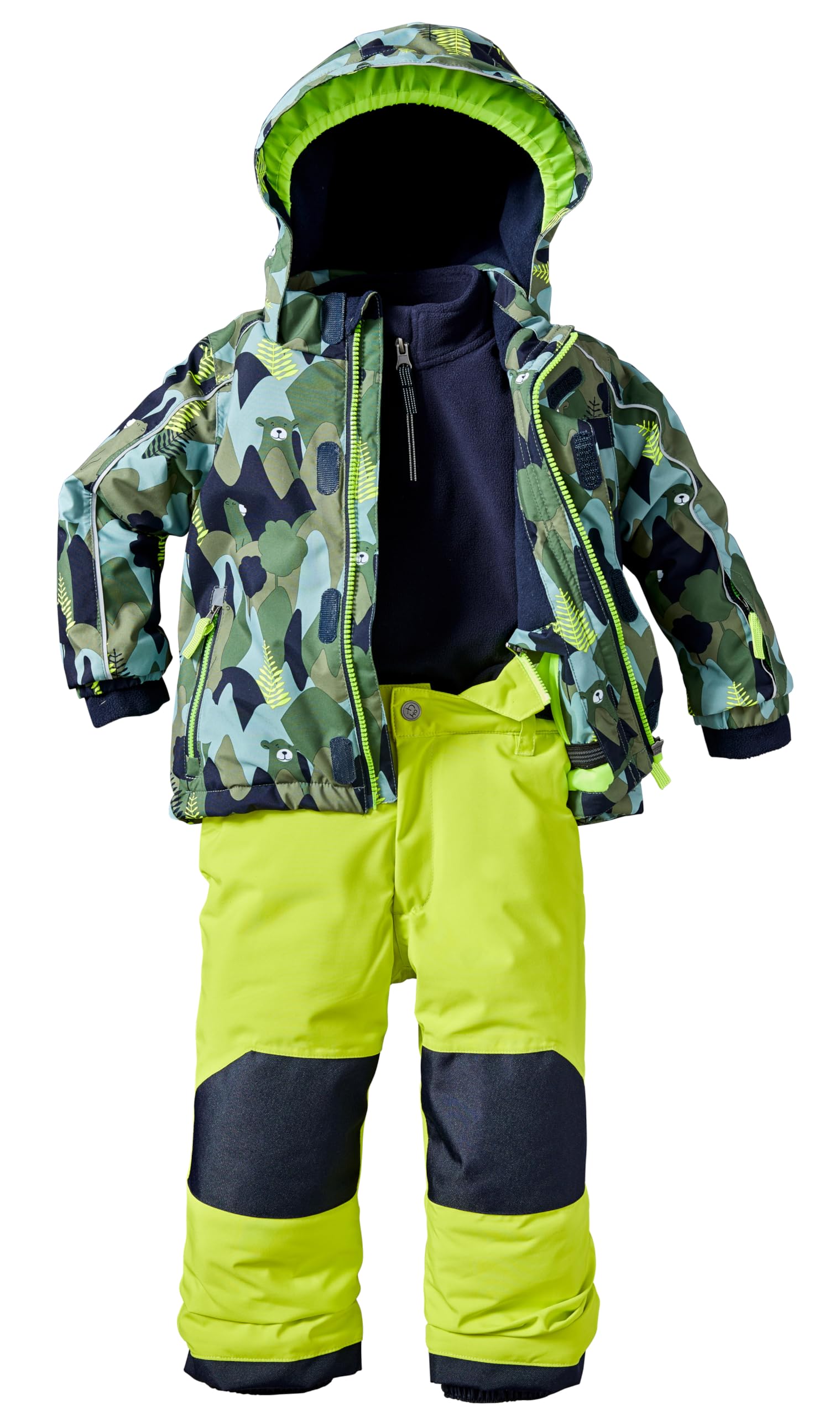first instinct by killtec Mono de esquí 3 en 1 con pantalón con Cremallera y Capucha Unisex bebé
