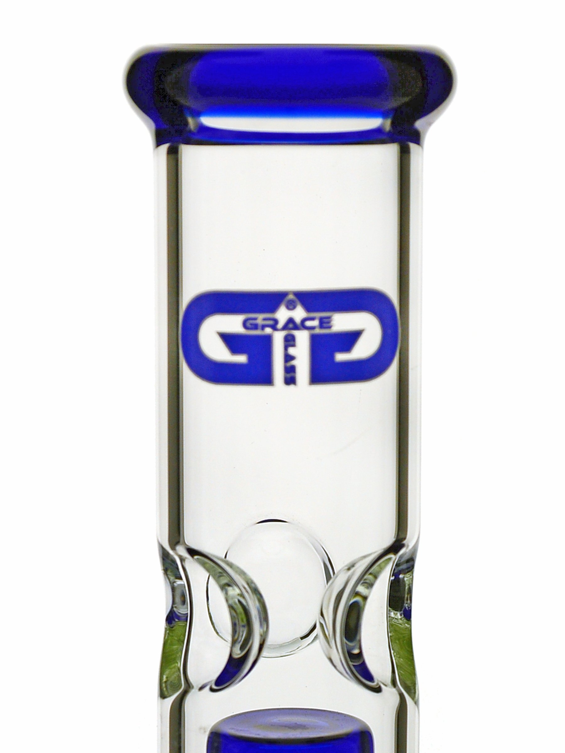 Grace Glass 8-fach Percolator-Bong blau 35cm head&nature Bongkollektion