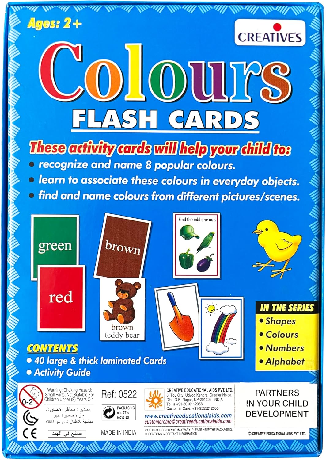 Creative Educational Pre-School Colours Flash Cards
