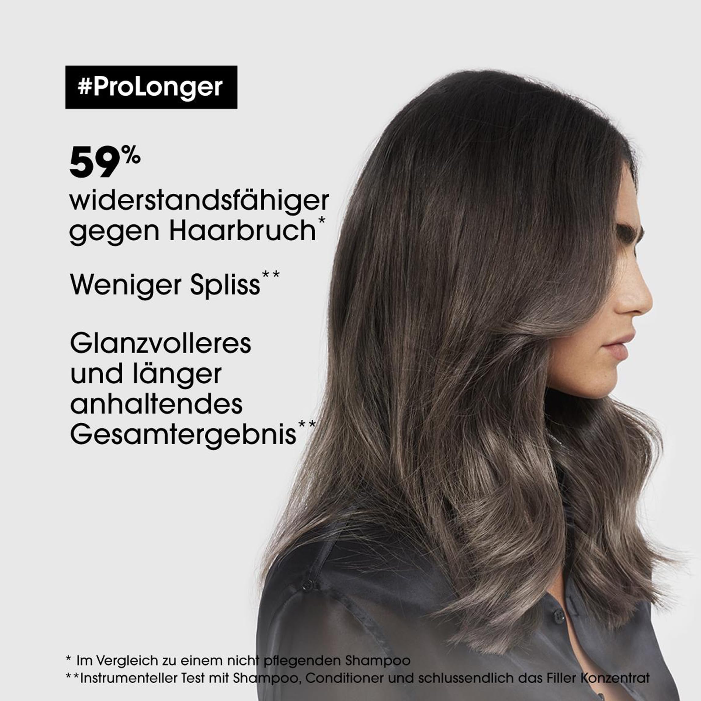 L'Oréal Professionnel Stärkendes XL-Pflegeduo für vollere Längen & Spitzen bei dünnem Haar, Mit Filler A-100, Serie Expert, Pro Longer Shampoo 500ml & Conditioner 500ml
