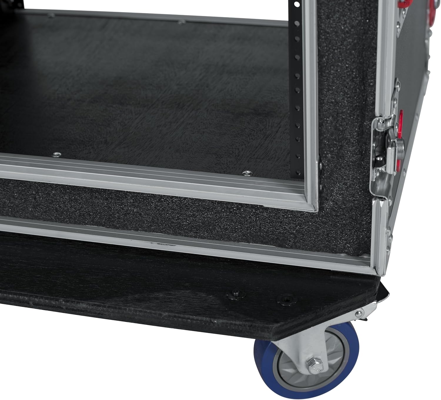 Gator Cases G-TOUR Road Ready Shock Rack Case with Heavy Duty Casters and Tour Grade Hardware; 17" Rackable Depth, 8U (G-TOUR SHK8 CAS)