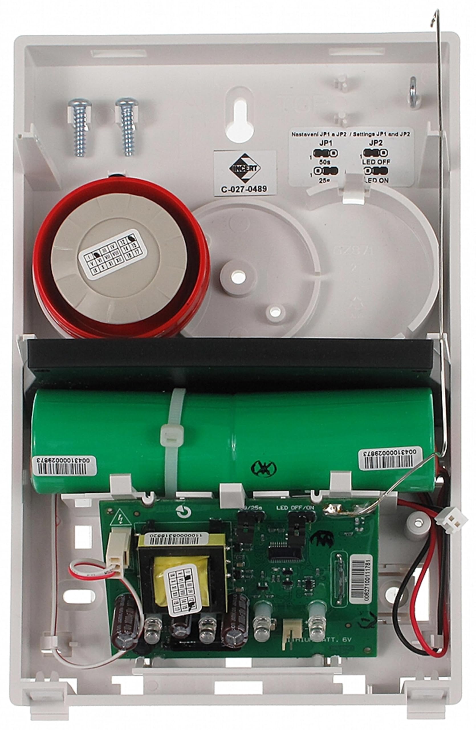 Jablotron ja-80 a 12 Ah sirena esterna senza fili Bellbox allarme batteria bat-80 a