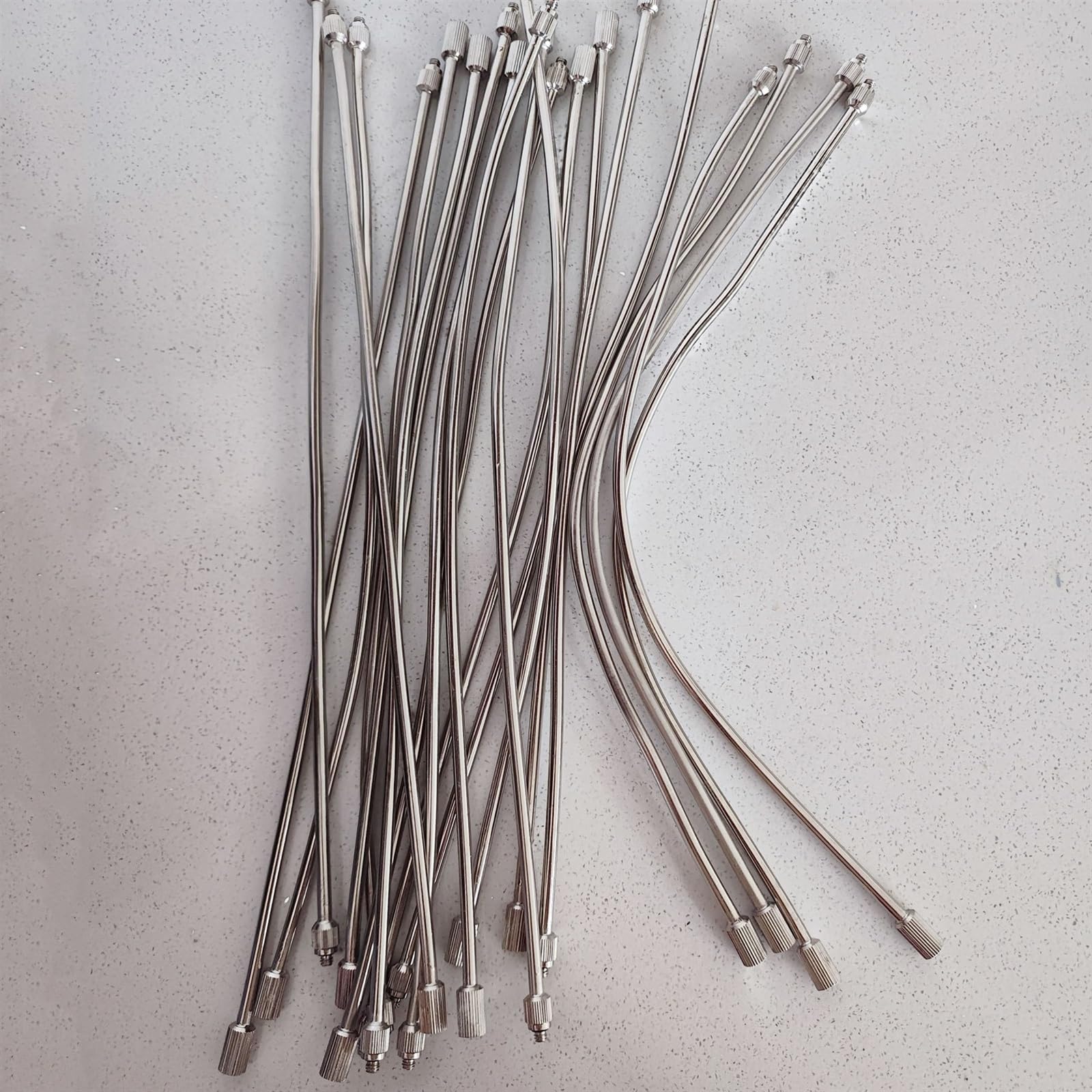 50er-Packung Verlängerungsstangen für Sprühnebel, 10/24 UNC, flexible Düsenverlängerungen, Verlängerungsstangen für Sprühnebel im Garten, Luftbefeuchtung, Kühlung im Freien, Staubbekämpfung, 2-20 Zo