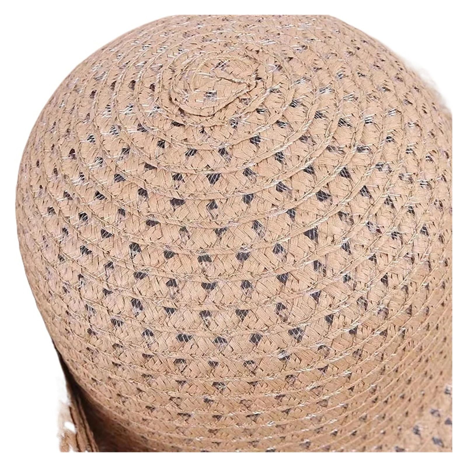 Cappello da sole a tesa larga oversize 70 cm viaggio grande in paglia spiaggia pieghevole estivo donna