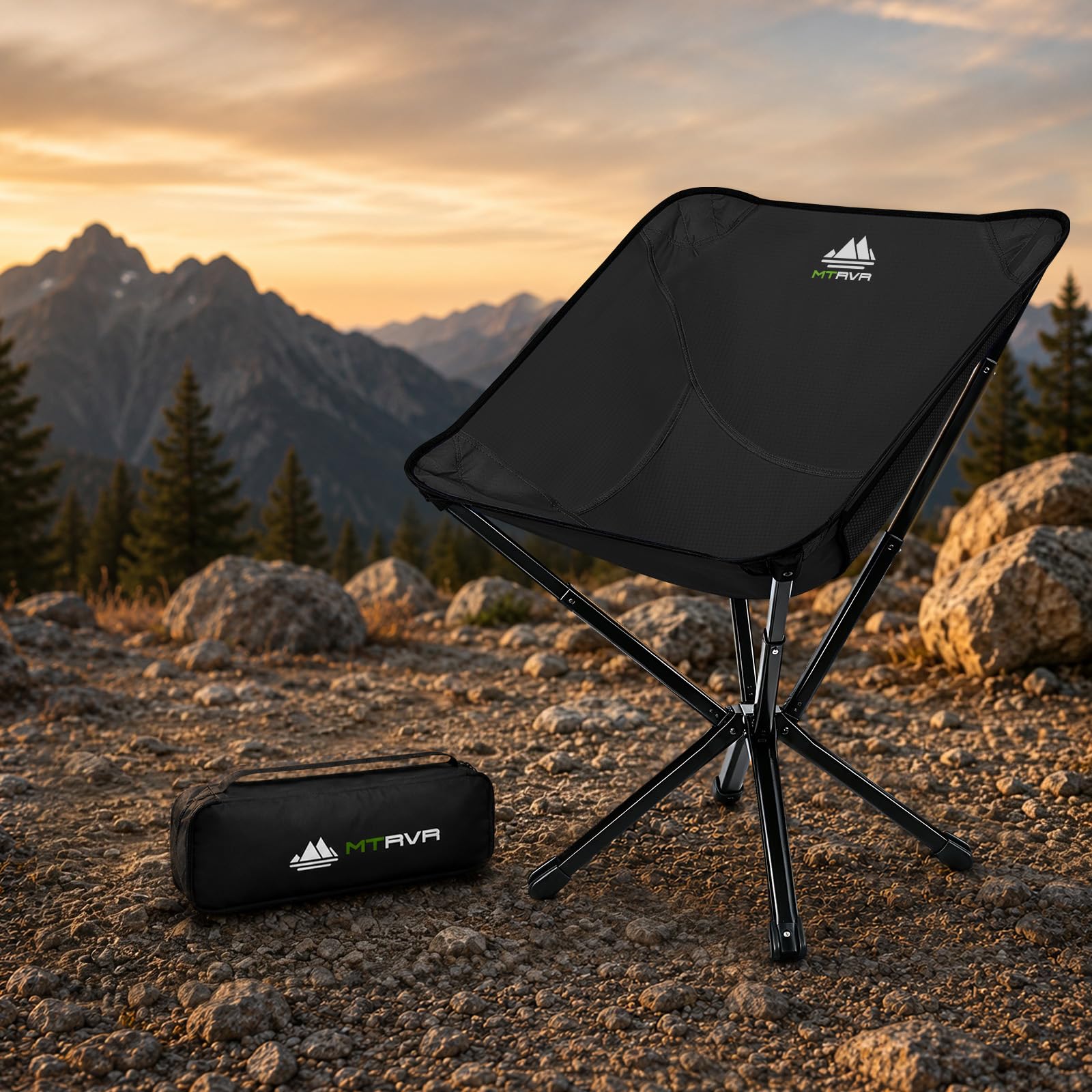 MTRVR Chaise de Camping Pliante légère et résistante 100 kg