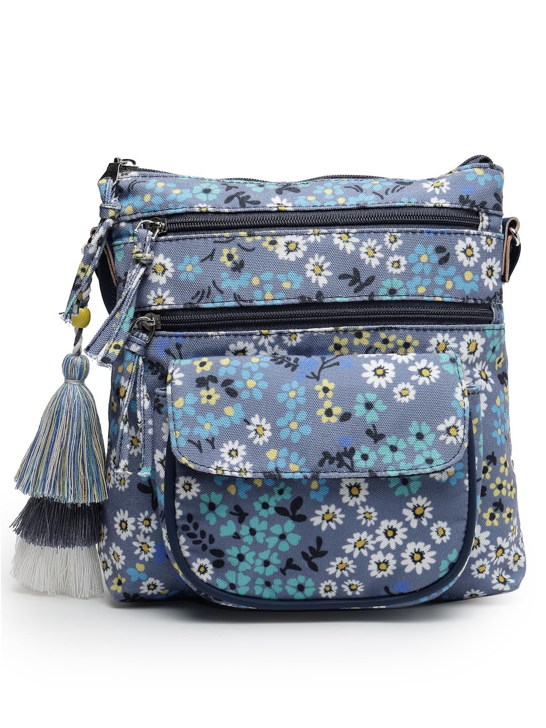 Lush Floral Printed Polycotton Sling Bag-image-46