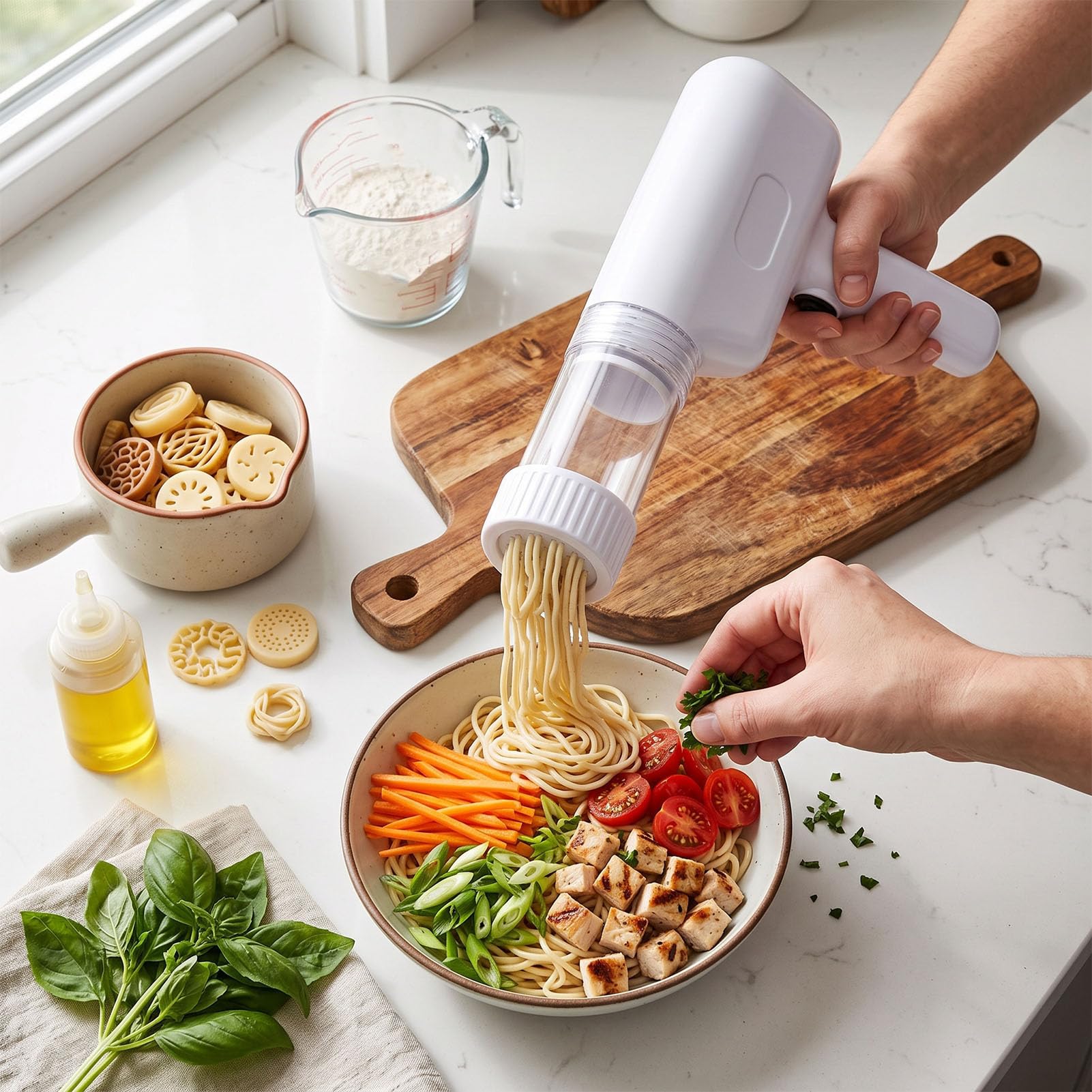 Máquina Eléctrica Inalámbrica para Hacer Pasta, Máquina Automática de