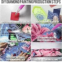 Vista 6 de 12 pk 5D Large Advanced Diamond Art Kits for Adults Multiple Packs DIY Club Round Full Drill Diamond Painting Moon Colorful with Crystal Gem Art