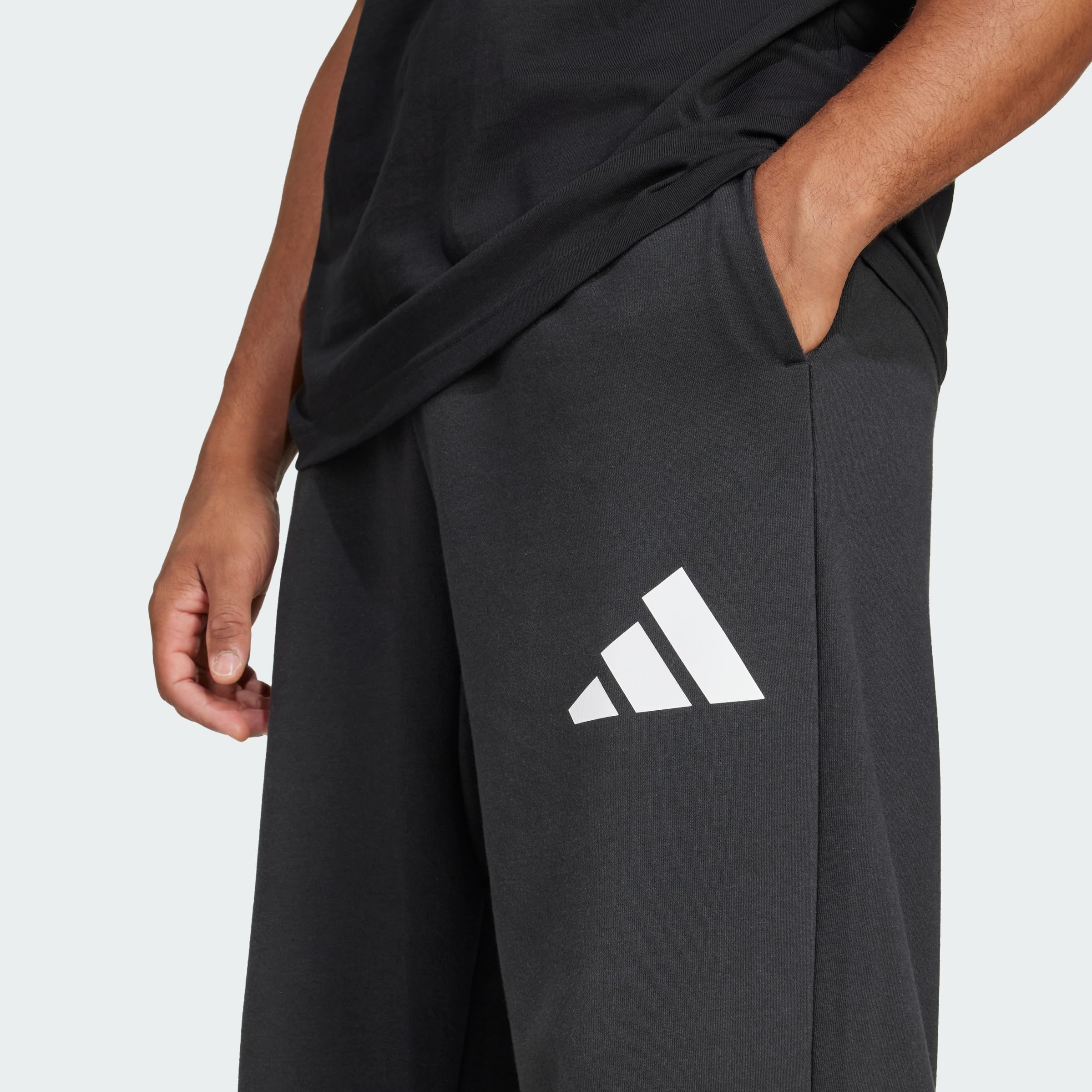 Adidas Homme Essentials Wide Leg Three Bar Pant