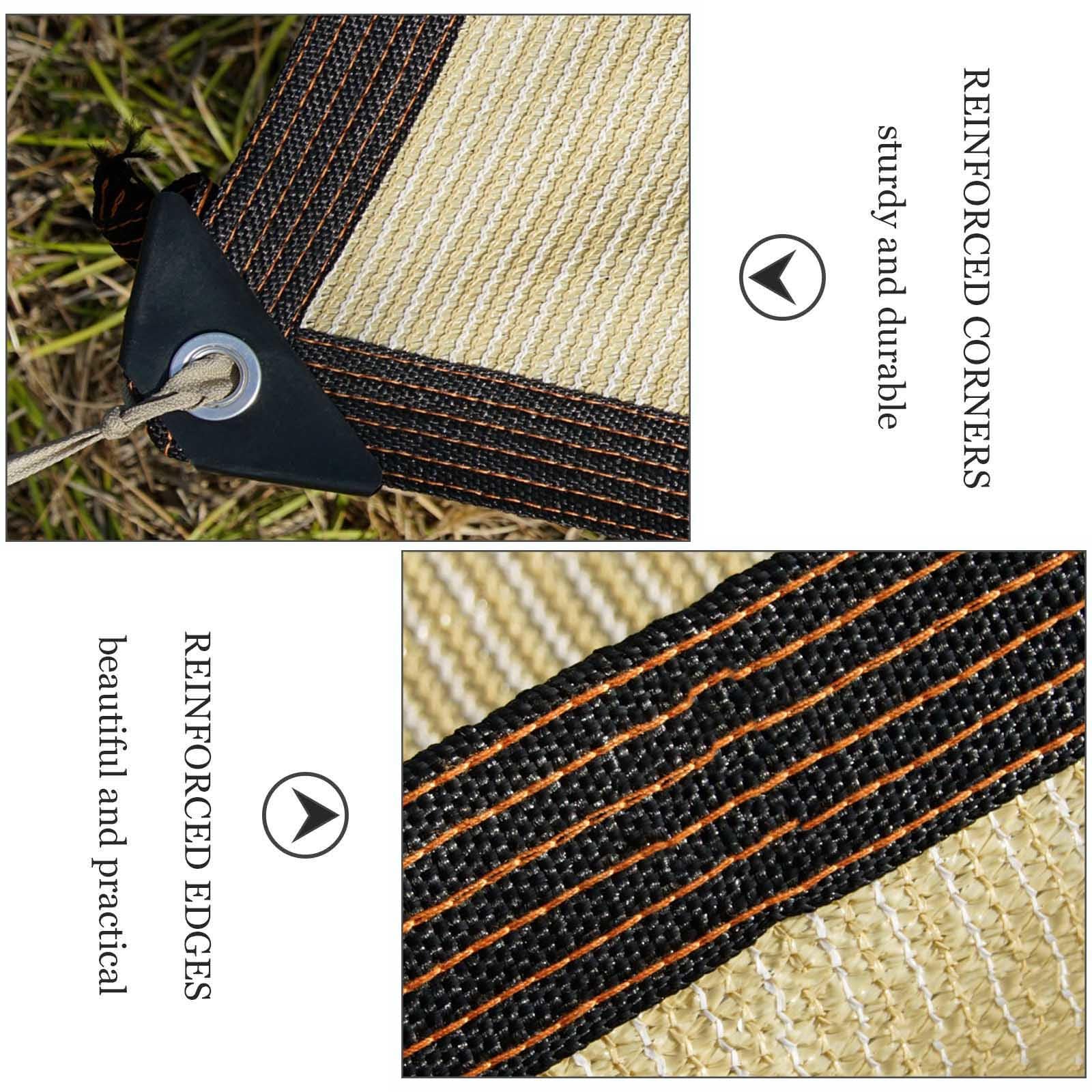 Shade Netting, 85% Shading Rate, Sunscreen Shade Cloth, Outdoor Patio/pergola Shade Sails, 2x2m 2x3m 2x4m 3x4m 3x5m 4x5m 4x6m 5x6m Garden Shade Net,Beige-3x7m/9.8 * 23ft