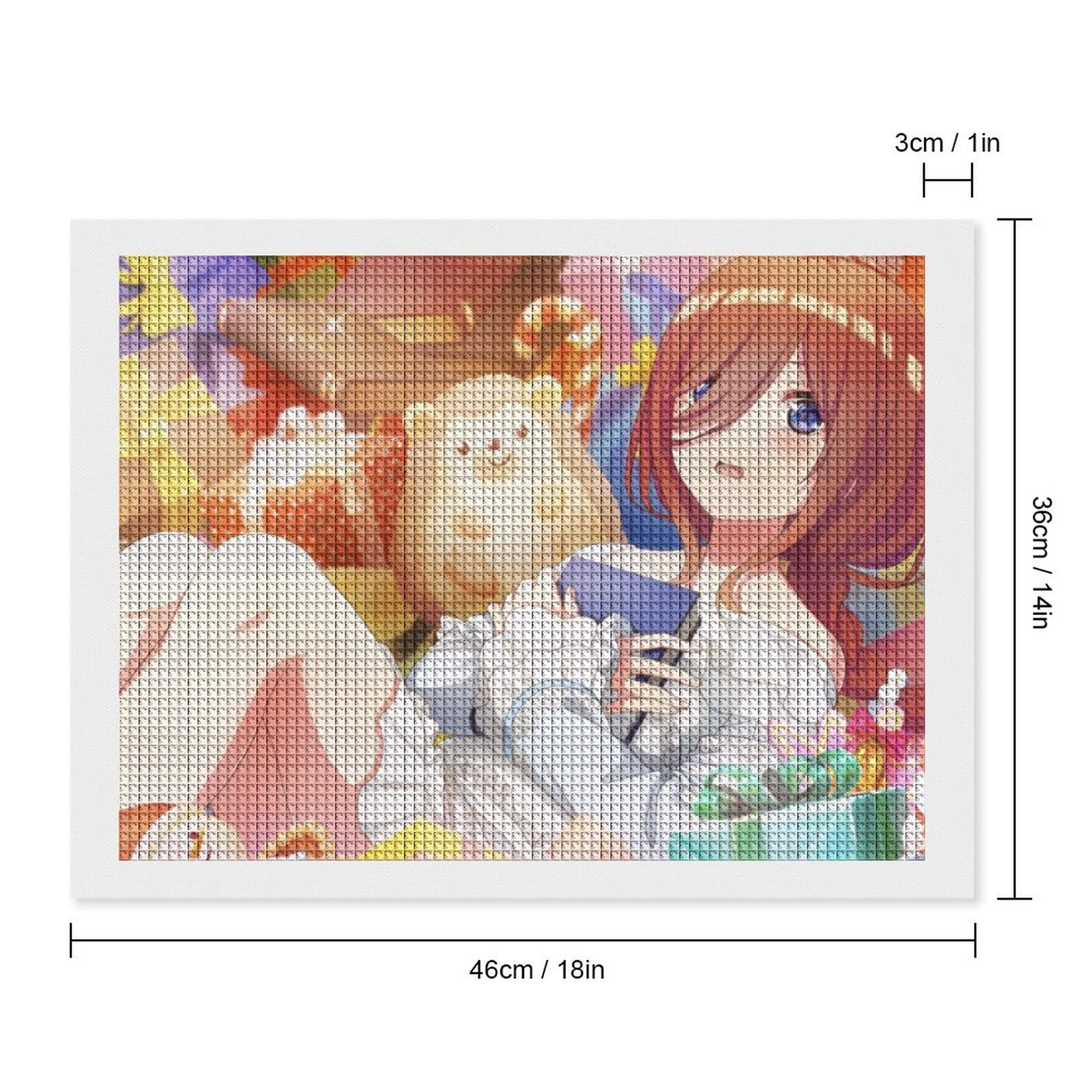 Amazon.co.jp: 五等分の花嫁 中野三玖 ダイヤモンドアート 四角い