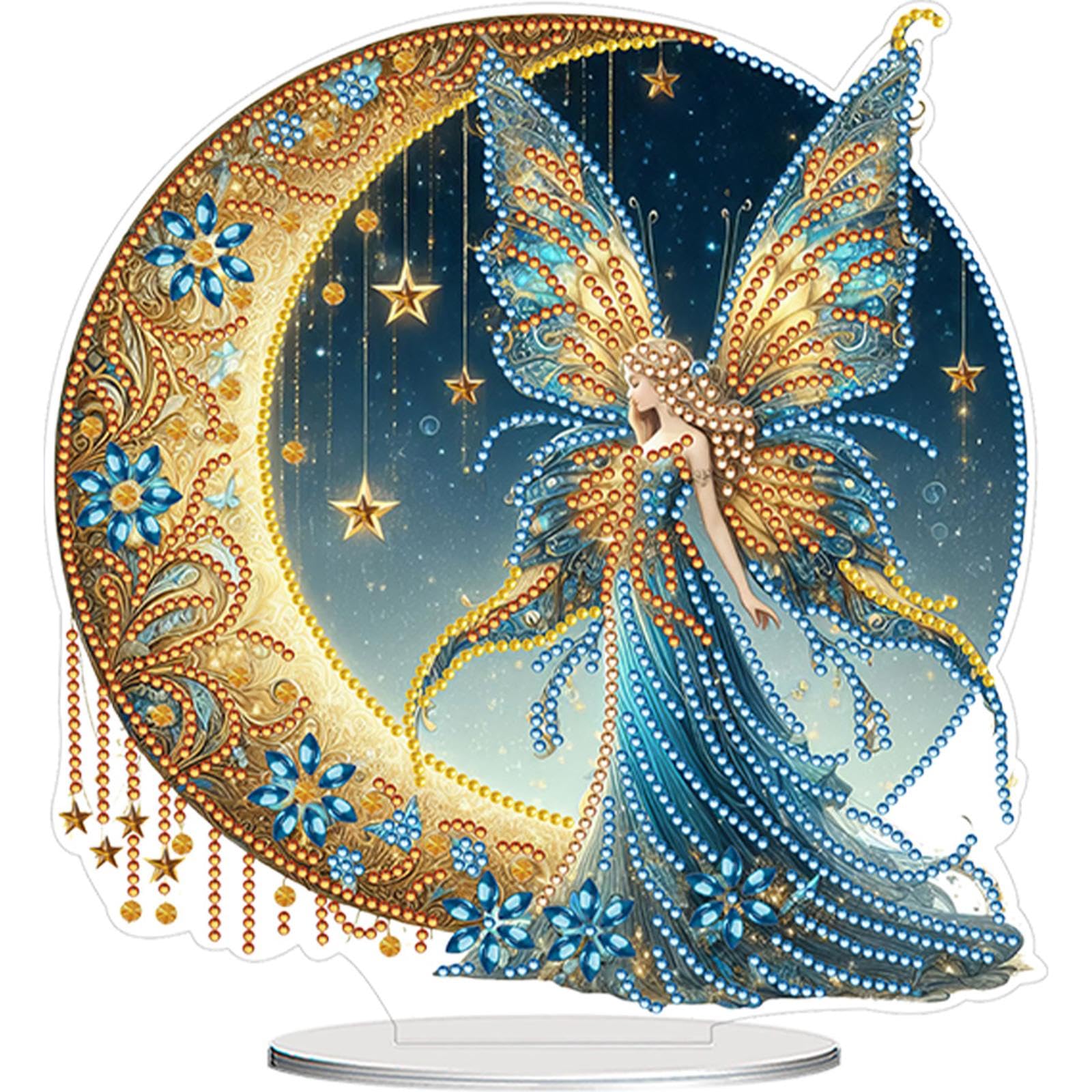 Acrylic Special Shape Christmas Kitten Crystal Ball Diamond Painting Tabletop Ornaments Kit Table Top Diamond Painting Ornament Kits Diamond Painting Desktop Decors for Home Office Decor (BB077)