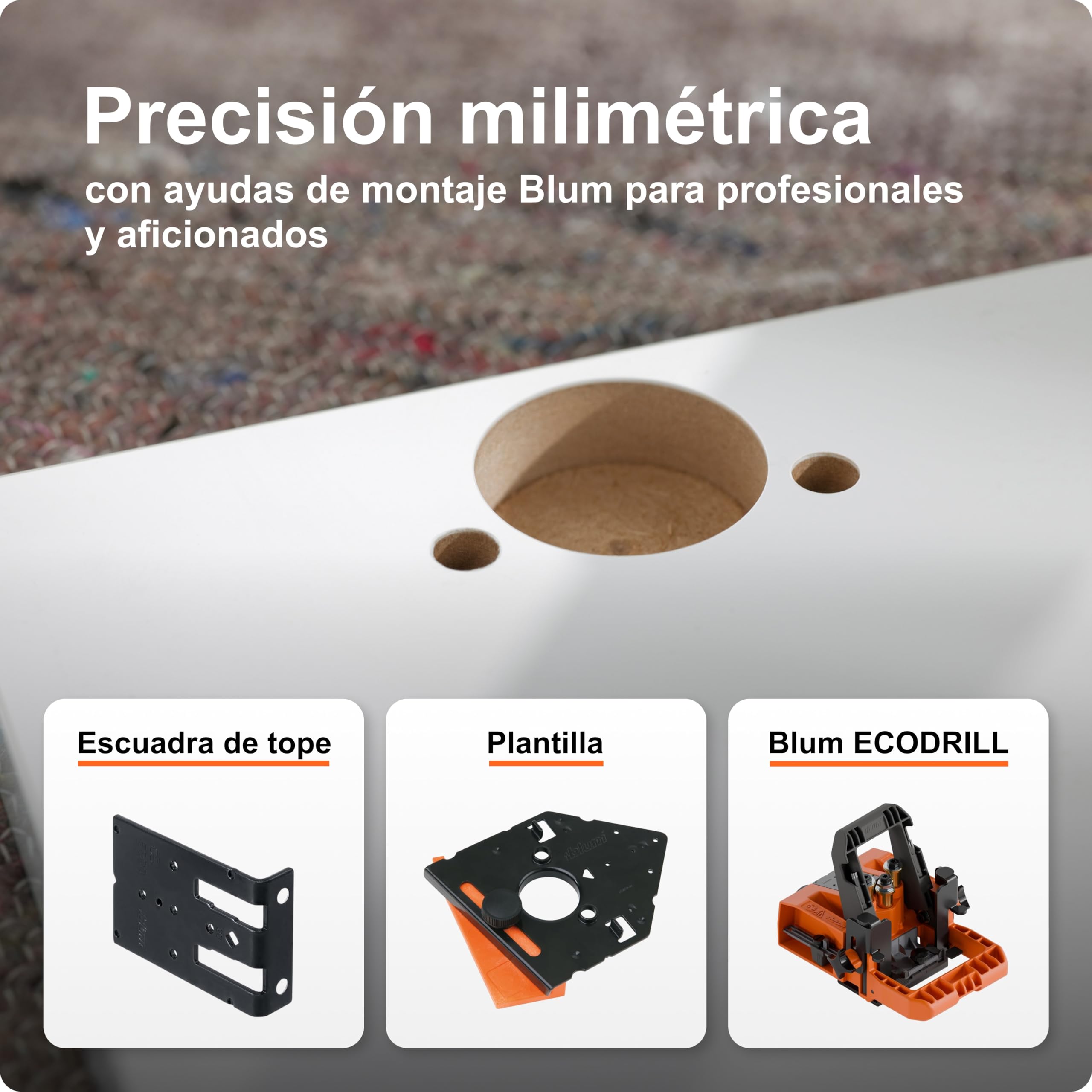 BLUM CLIP TOP BLUMOTION - Bisagra para muebles (2 unidades, 110°, recta, con muelle, tornillos, tope de esquina + placa de montaje en cruz excéntrica, acero, tornillos, distancia de 0 mm)