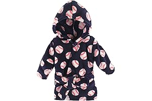 Luvable Friends Unisex Baby Plush Terry Cloth Baseball Bathrobe