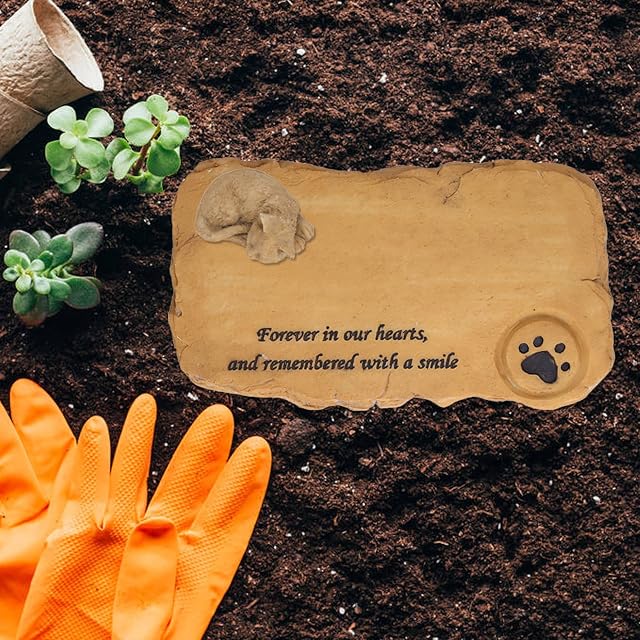 Foto 2 de 8 de Hapivida Piedras conmemorativas de Resina para Mascotas, para Siempre en Nuestros Corazones