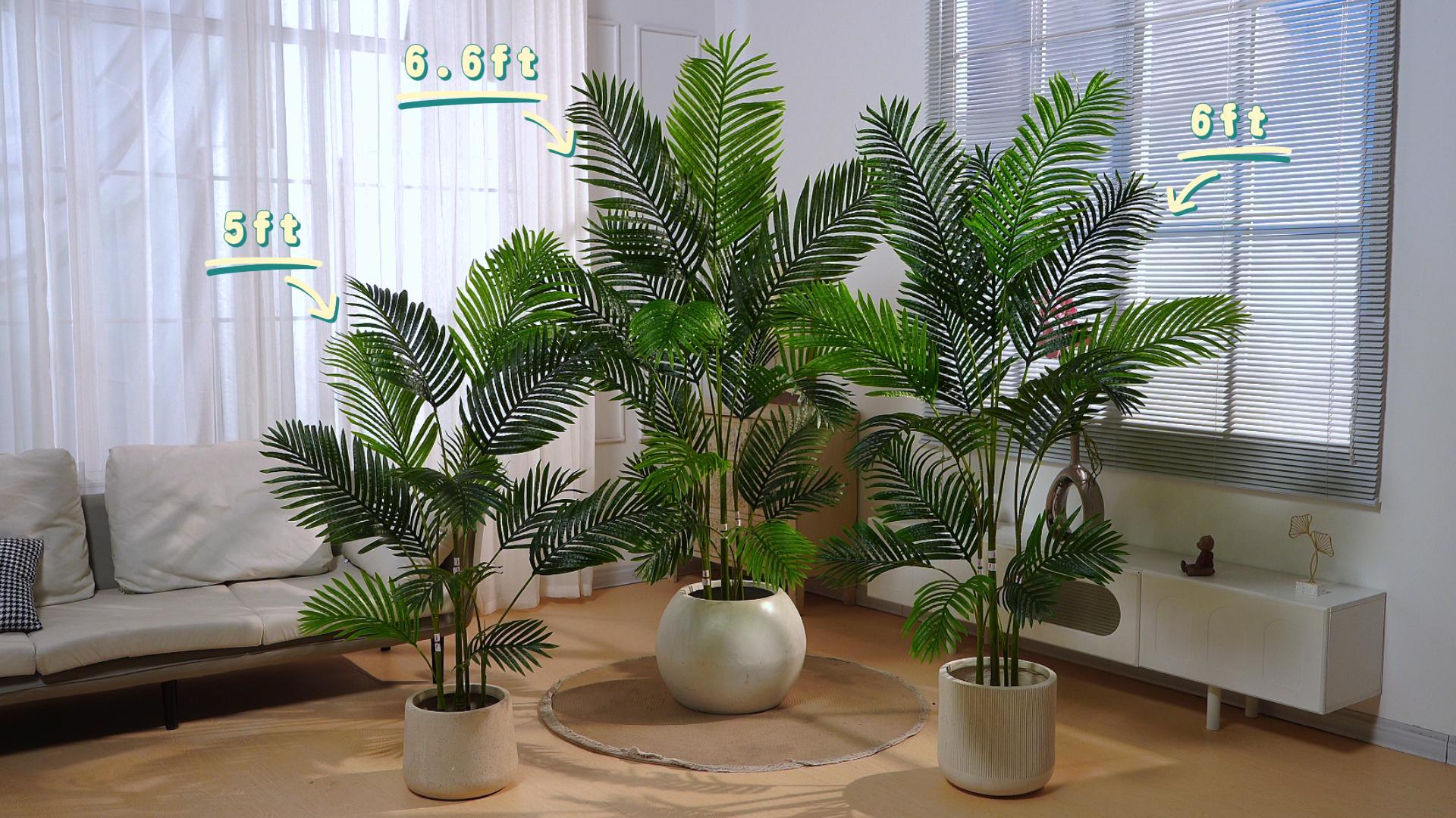 Warmiehomy Künstliche Palme 90cm Kunstpflanzen Groß Warmiehomy Künstliche Palme 90cm Kunstpflanzen Groß