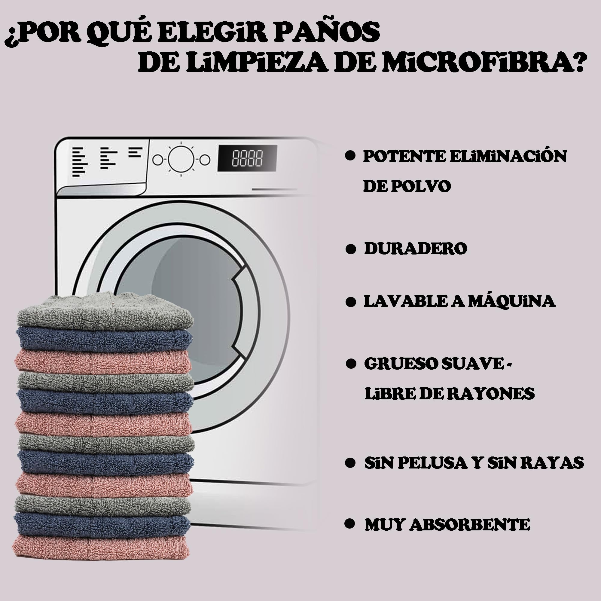 various Bayeta de Microfibra Limpieza 48 Unidades,Toalla Trapos de Limpieza Reutilizazbles,Paños de Limpieza Lavable sin Rayas sin Pelusa para Casa, Cocina, Coche,Multicolor 40x60cm