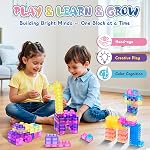 40 PCS Sensory Soft Building Blocks for Toddlers Kids, Squishy Stacking Toy | Preschool Educational Creative Play, Montessori Squeezable, Stretchable Early Learning Construction Playset, Puzzle Blocks