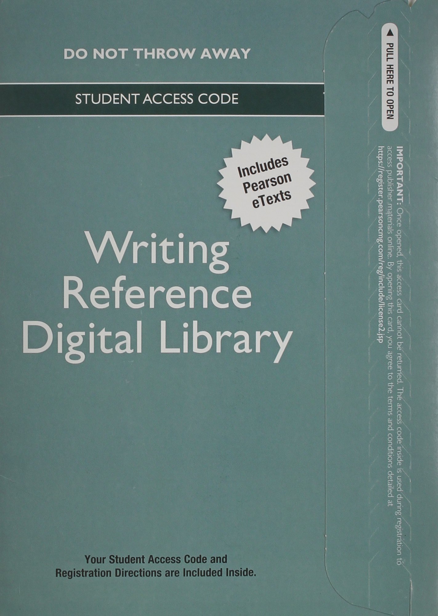 Digital Library -- Standalone Access Card -- for Writing Reference Collection