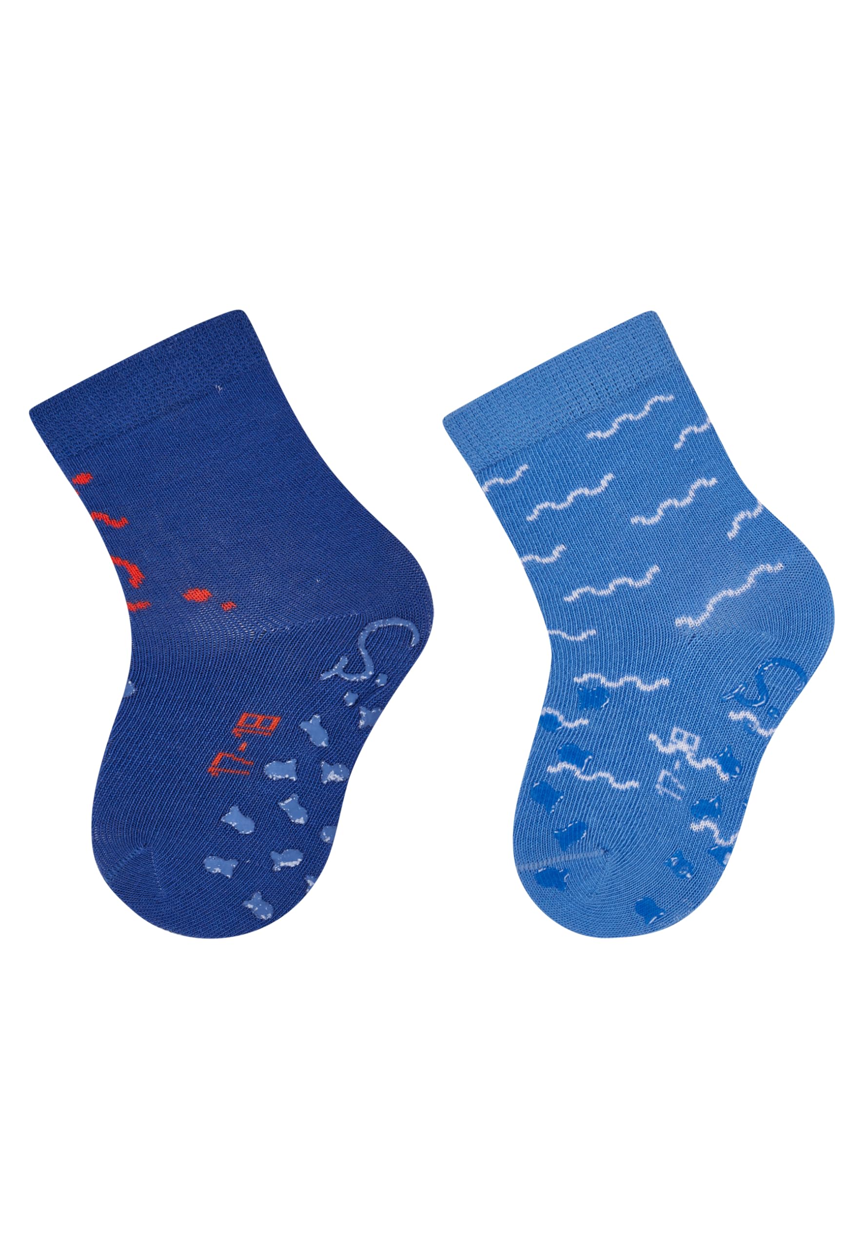 Sterntaler Blue (Sea Blue) Baby Krabbelsocken Abs Crawling Socks Dp Krake, Blue Ocean, 20