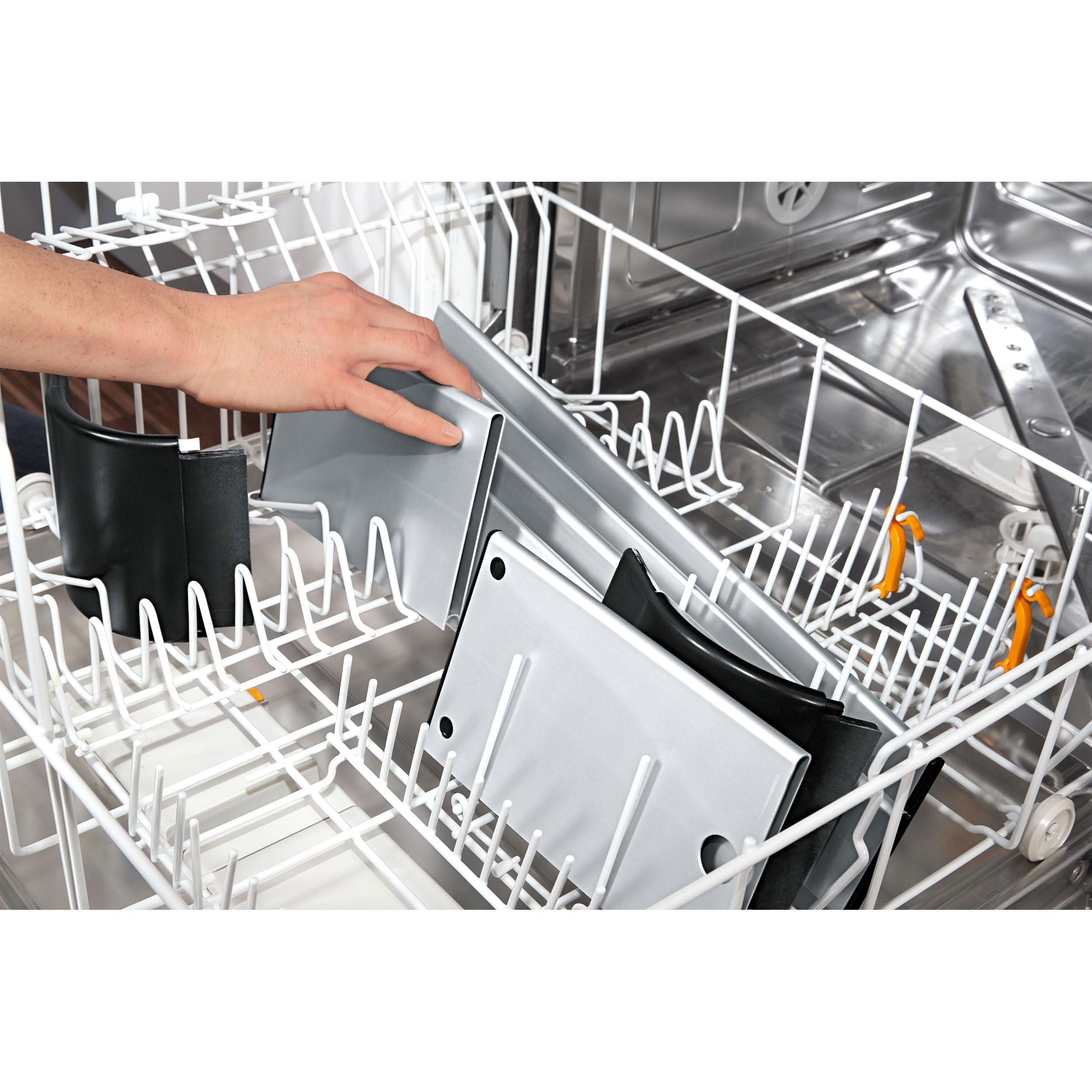 Reer Grille de protection pour cuisinière - Taille réglable de 44 à 65 cm - Compatible induction et cuisinière à gaz - Argenté