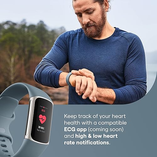 Miniatura 3 de Fitbit Charge 5 - Rastreador avanzado de salud y fitness con GPS integrado, herramientas de gestión del estrés, seguimiento del sueño, frecuencia