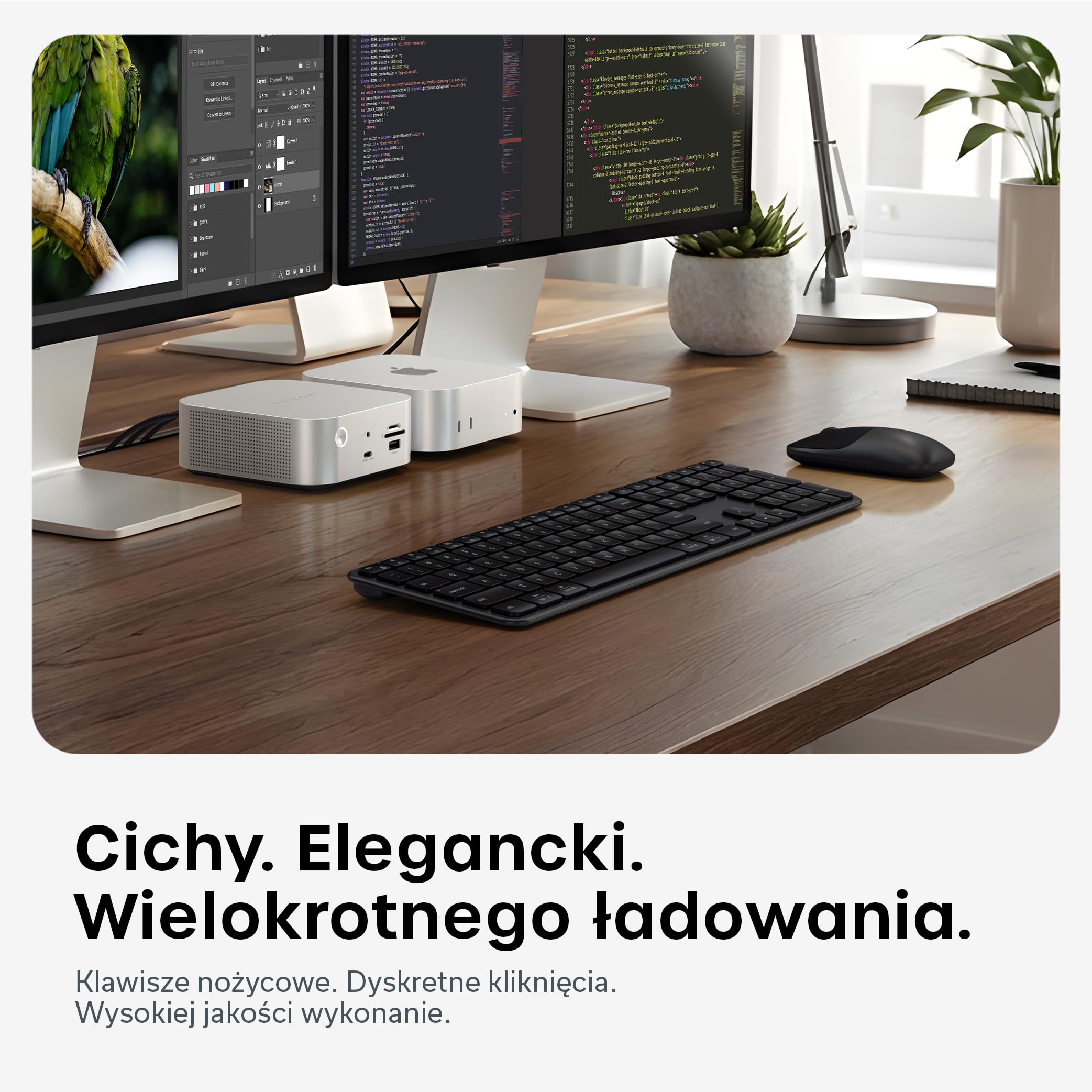 SATECHI klawiatura i mysz CEX3, amerykański układ QWERTY, gwiezdna czerń | Bluetooth, obsługa wielu urządzeń i odbiornik USB-C, pełnowymiarowa klawiatura; zgodność z MacBookiem i komputerami z Windows