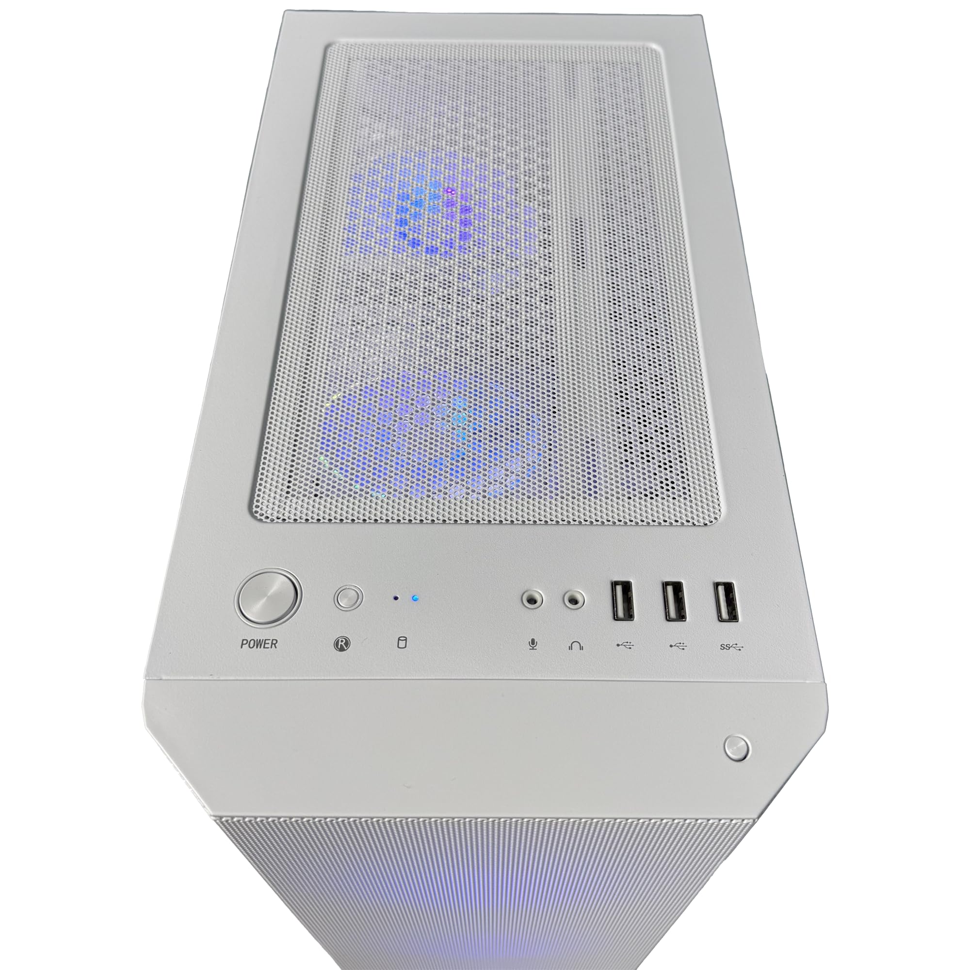 Golook PC Gaming Tokyo 3.2 Bianco - Ryzen 5 5600X / 16GB RAM / 1TB NVME M.2 / RTX 5060 8GB / B550M / 2 Ventole Raffreddamento - Computer Fisso